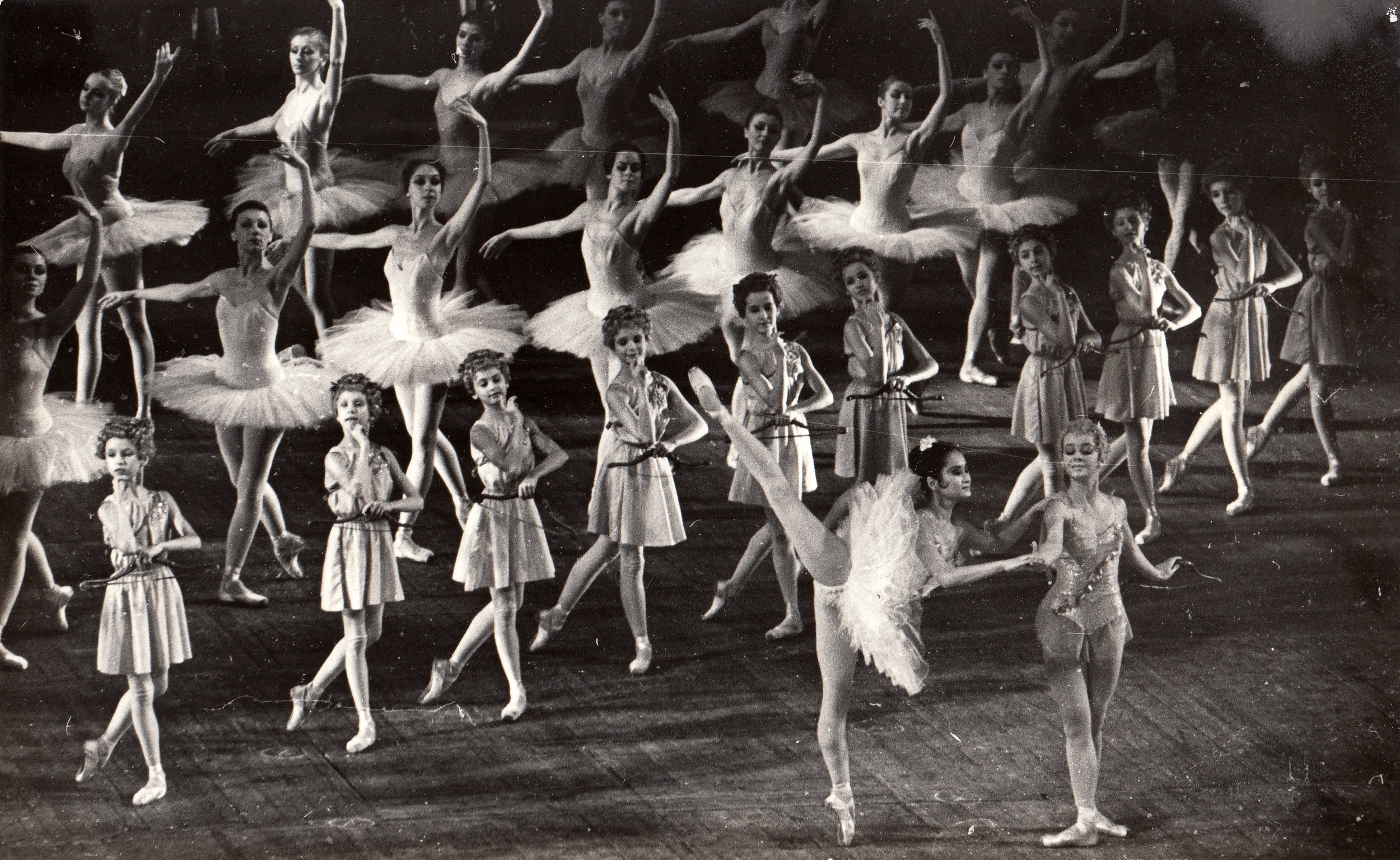    Act 2 with Dulcinea and the corps de ballet in the Kirov Ballet’s  Don Quixote , 1986. “When I first danced the role of Kitri in Russia, not only did I wake up with swollen legs from all the mandatory jumping and turning, I also had sore cheeks fr