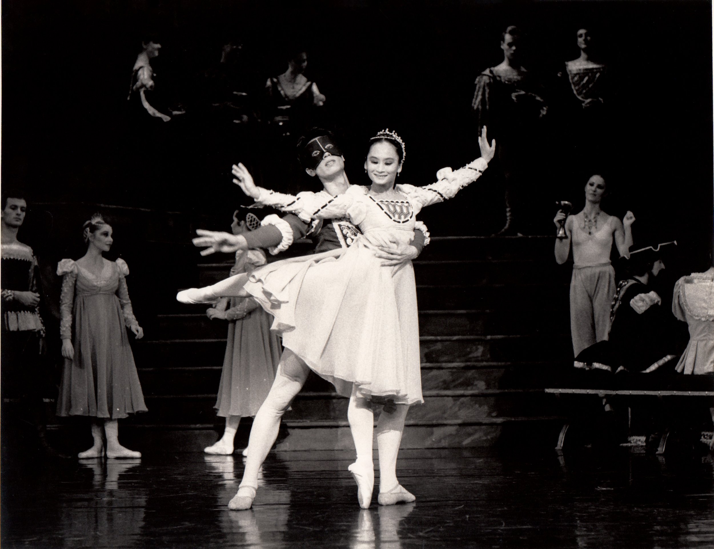    With my first Romeo, Ou Lu, principal danseur of Beijing’s Central Ballet of China, 1988. “I just love exploring the many facets of Juliet: From how she reacts to Romeo’s first touch and their first kiss, to how she pulls open the bottle of potion