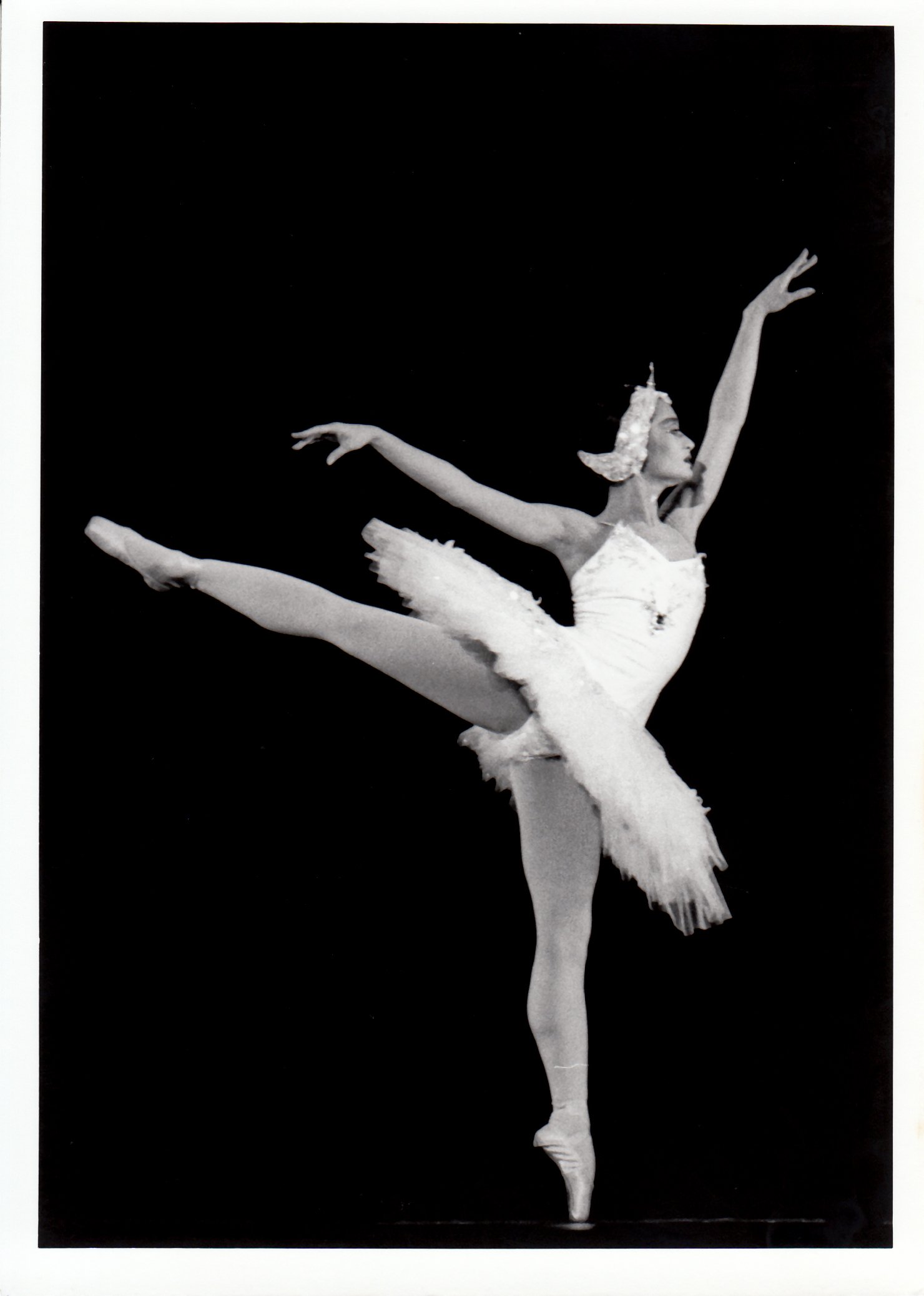    As Odette in Philippine Ballet Theater’s production of Swan Lake, 1994: “ Swan Lake  is an unforgettable love story, perhaps the most romantic ballet of its period. It is the story of Odette, the White Swan Princess, who is enchanted by the virule