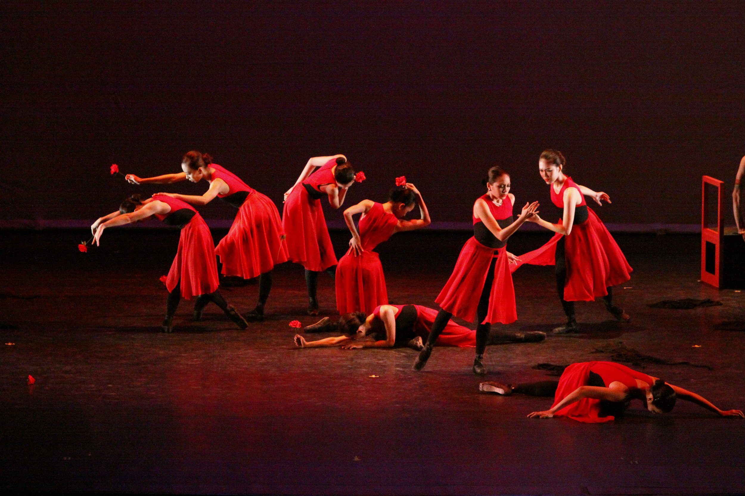    The red roses held by the female dancers in Manuel Molina’s  Buenos Aires  underscore the choreography’s representation of passion. Set to Argentine tango composer Astor Piazolla’s music,  Buenos Aires  fittingly premiered in the Valentine show  L