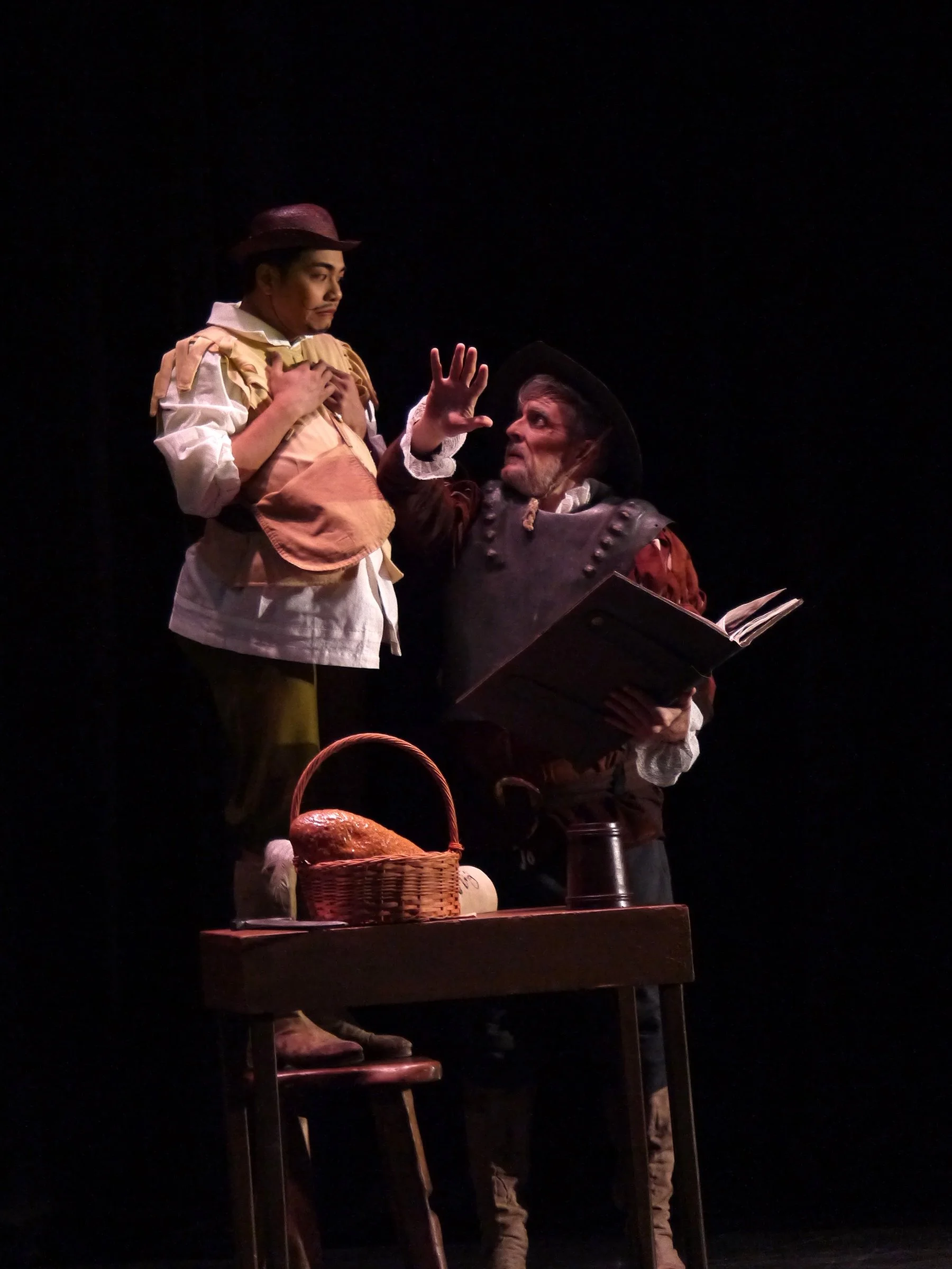    After immersing in tales about knights and maidens, the eccentric Don Quixote (Martin Lawrance, right) dreams of a woman named Dulcinea whom he believes he must rescue. In the ballet  Don Quixote  (2025), the wannabe knight then urges his trusty s