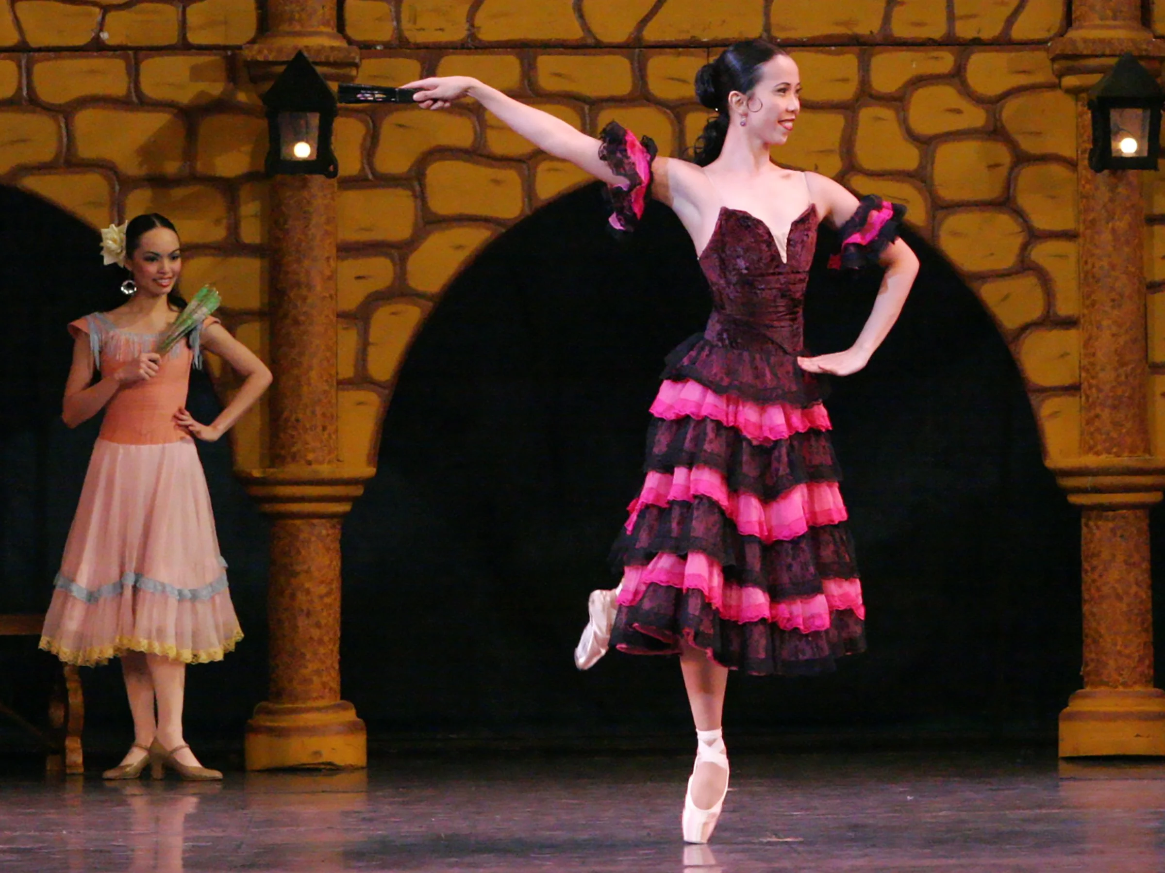    Birds of the same feather truly flock together and Kitri and Mercedes in  Don Quixote  are no exception. Both strong-willed and empowered, they have each other’s backs all the time. At one point, Mercedes’ voluminous skirt is even used to hide Kit