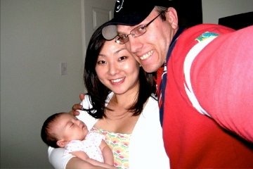 (First family selfie with the Canon point and shoot before the word, “selfie”, existed.)