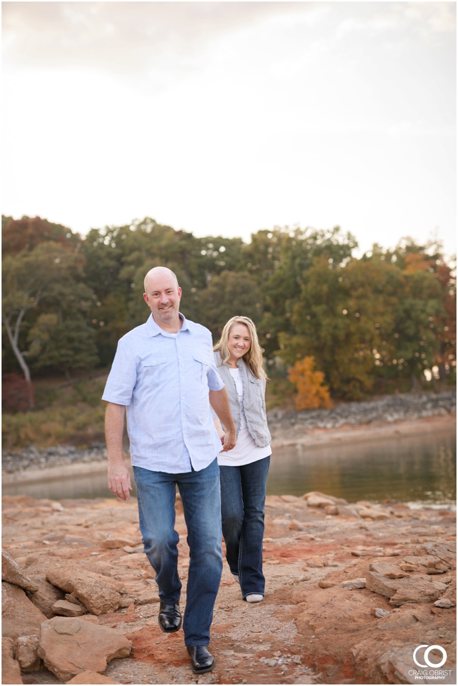 Lake Lanier Engagement Portraits Fall Sunset_0017.jpg