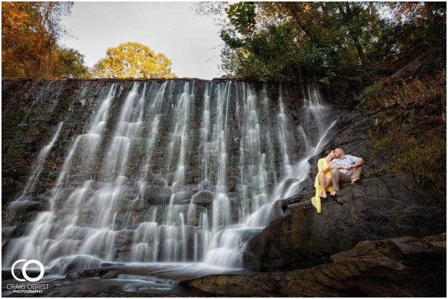 Vanessa + Geandry / Roswell Mill Engagement Portraits