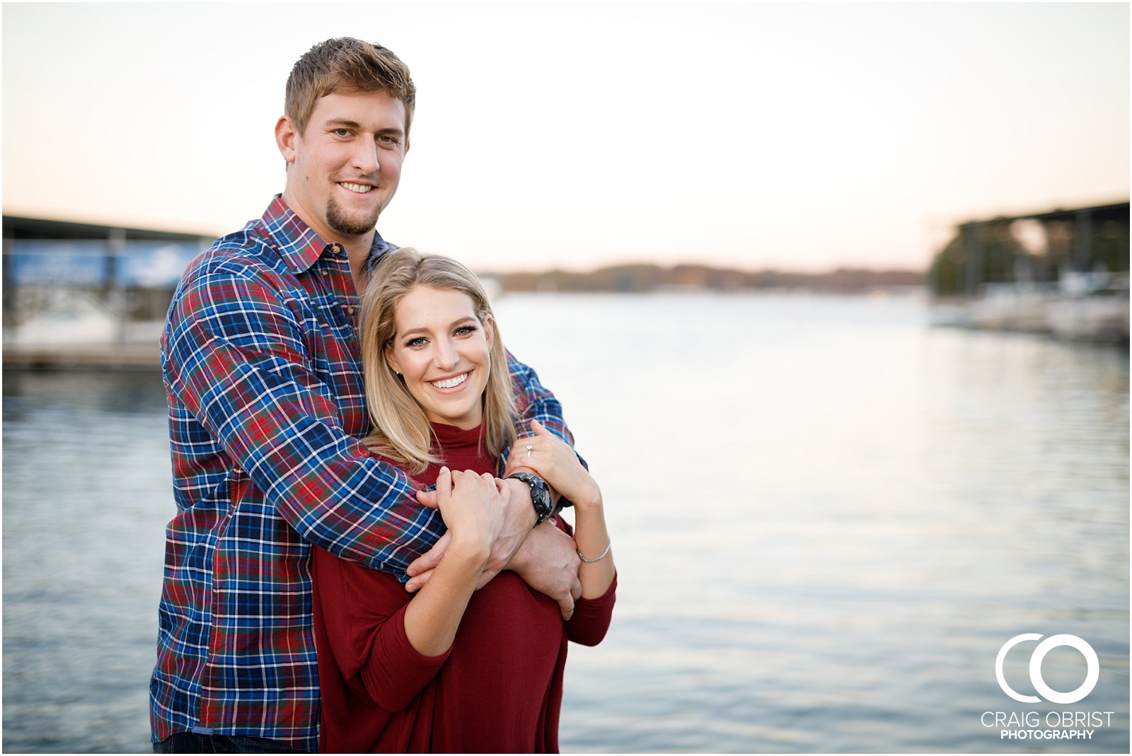 Lake Lanier Chevelle Atlanta Falcons Engagement Portraits_0028.jpg