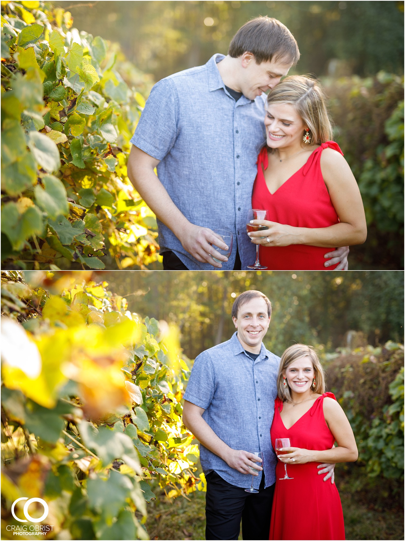 sunflowers fields north georgia engagement portraits wine vineyard_0005.jpg