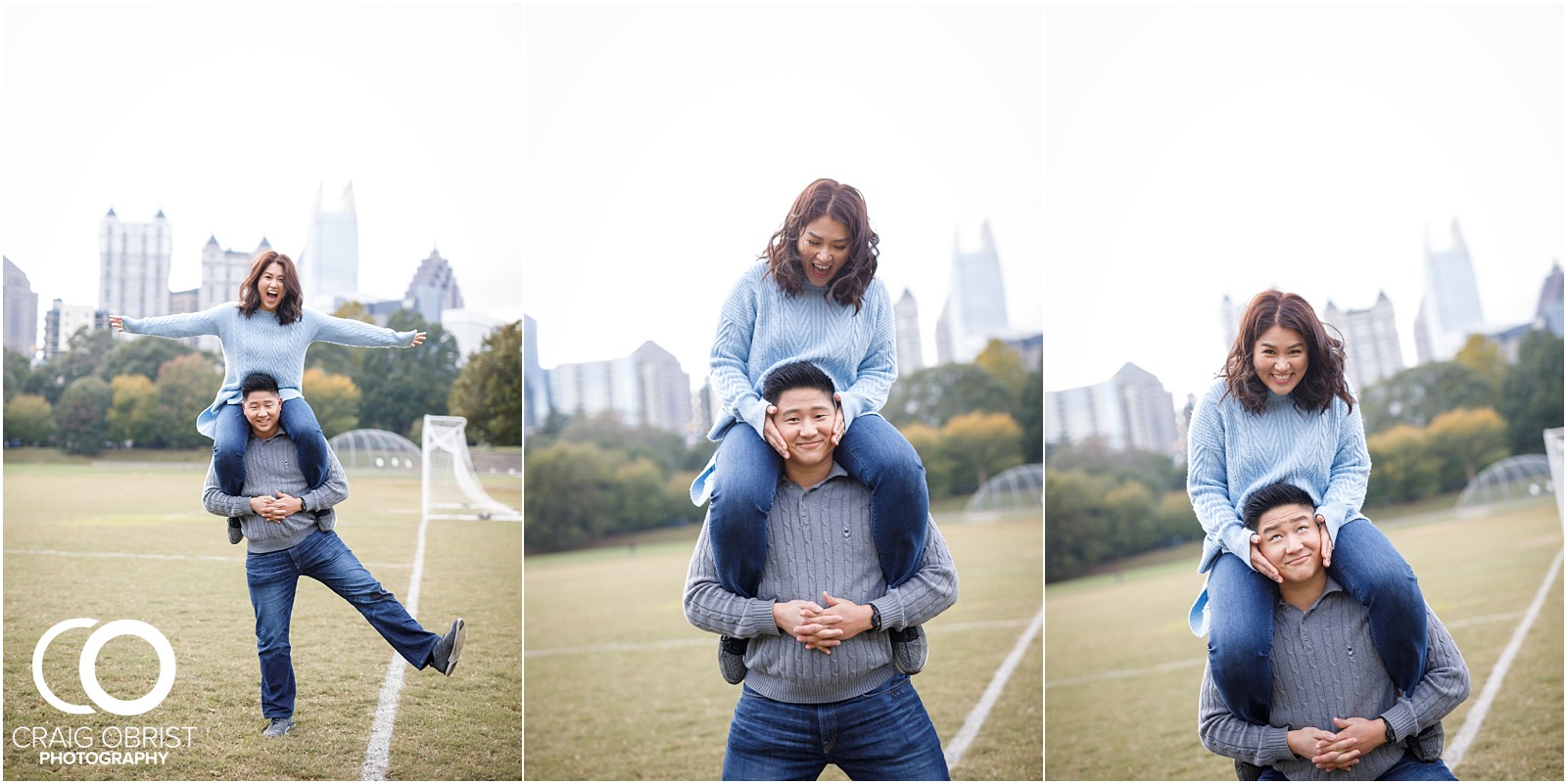 Piedmont Park Atlanta Skyline Engagement Portraits_0011.jpg