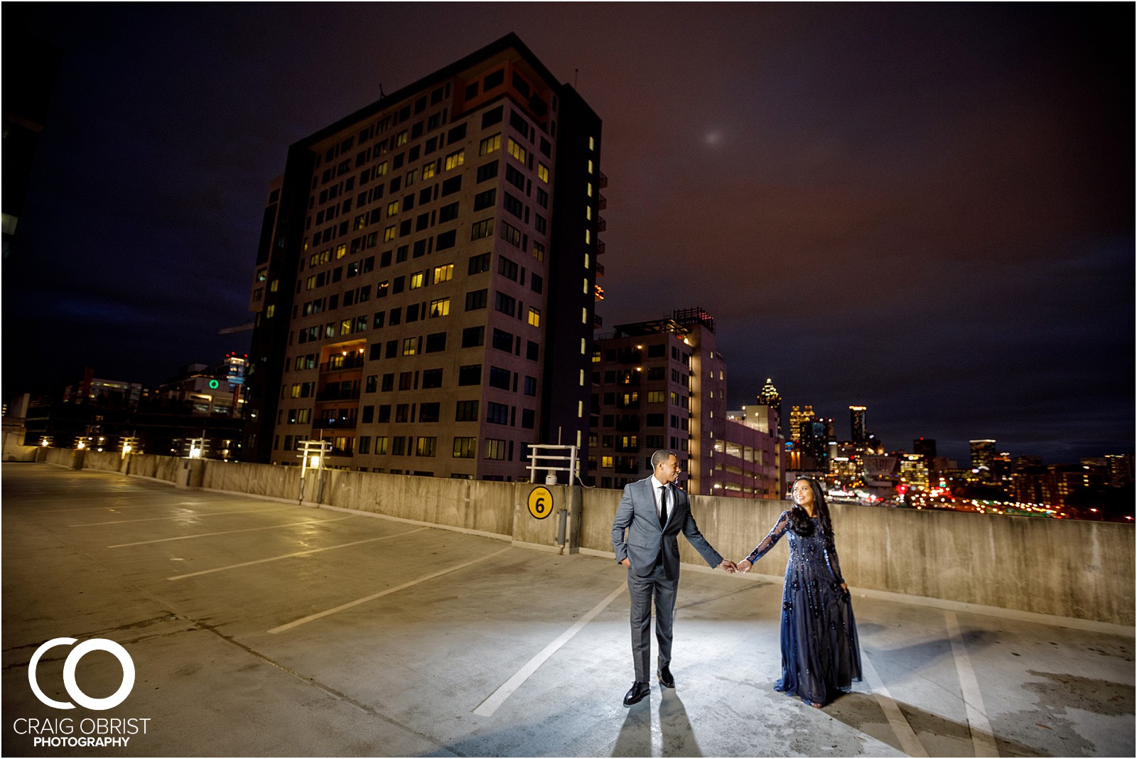 Downtown Duluth Atlanta Skyline Engagement Portraits_0020.jpg