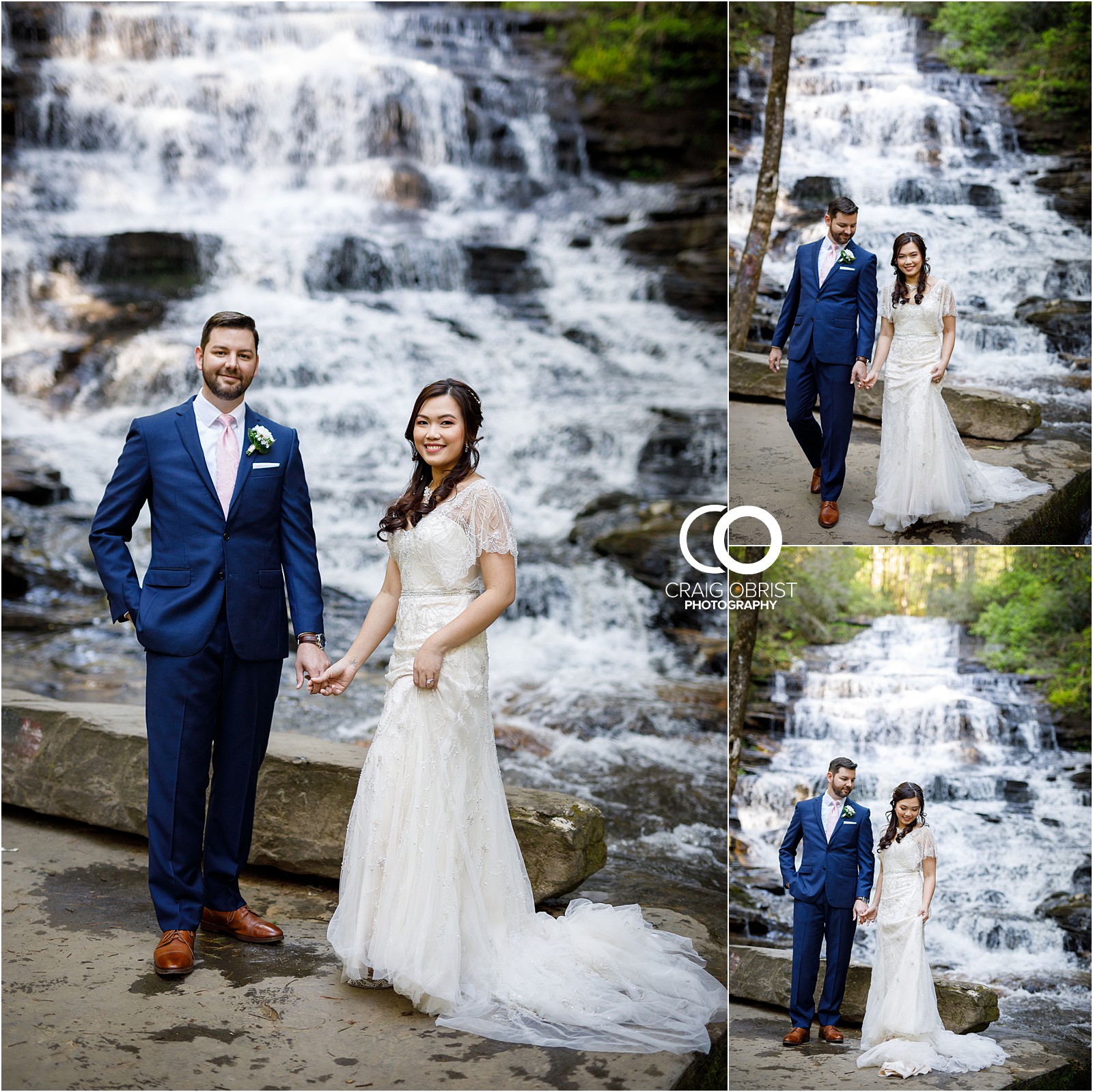 Waterfall Wedding Portraits Elopement Georgia_0001.jpg