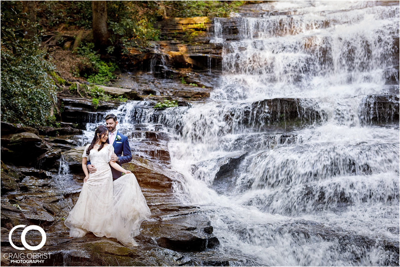 Waterfall Wedding Portraits Elopement Georgia_0014.jpg