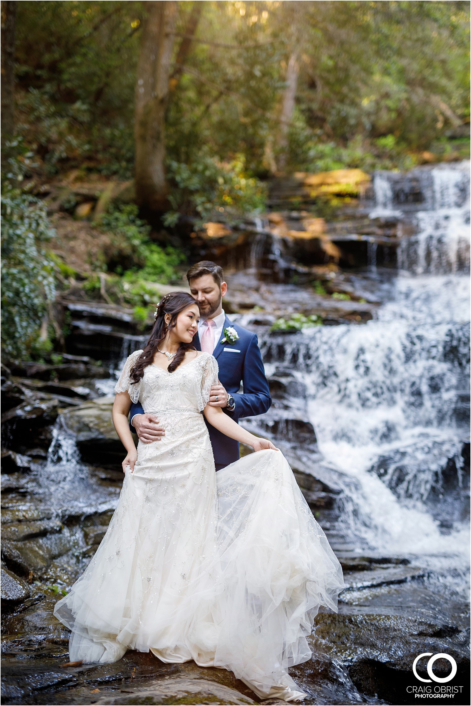 Waterfall Wedding Portraits Elopement Georgia_0015.jpg