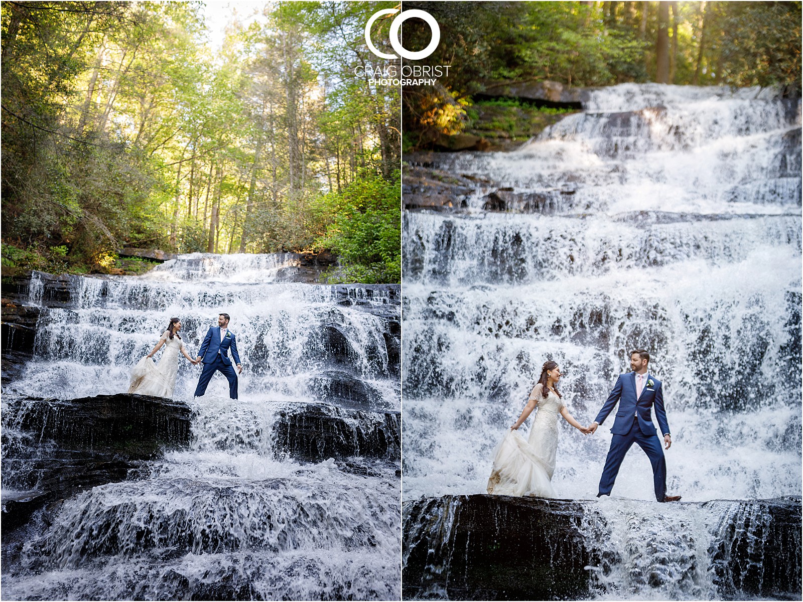 Waterfall Wedding Portraits Elopement Georgia_0020.jpg