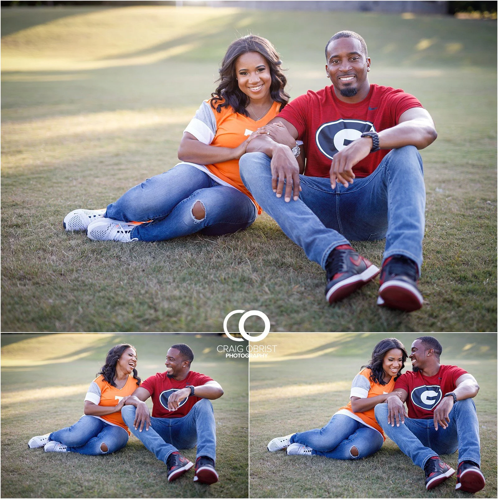 Piedmont Park Merecedes Benz Stadium Atlanta Skyline Enagagement Portraits_0001.jpg