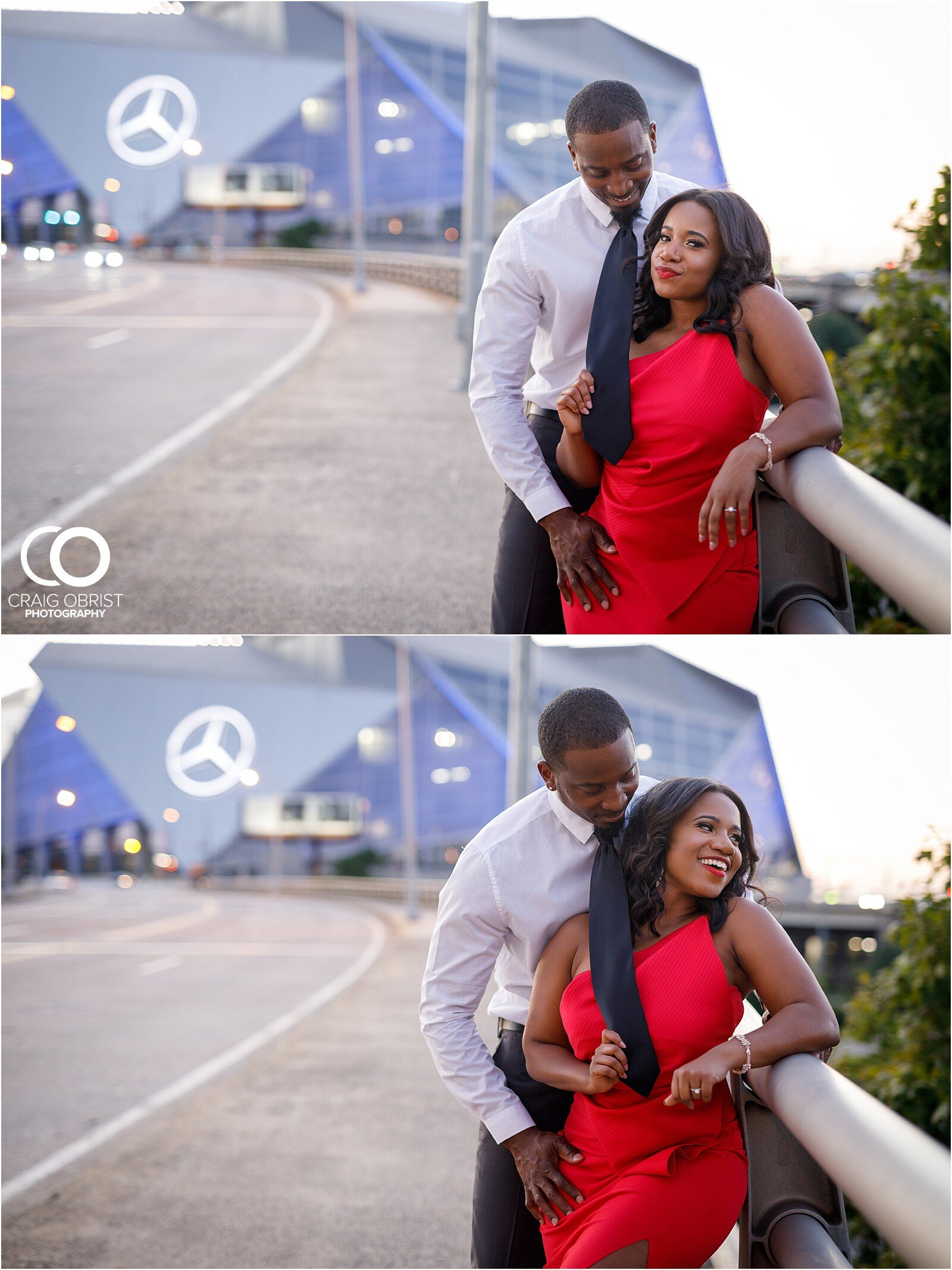 Piedmont Park Merecedes Benz Stadium Atlanta Skyline Enagagement Portraits_0027.jpg