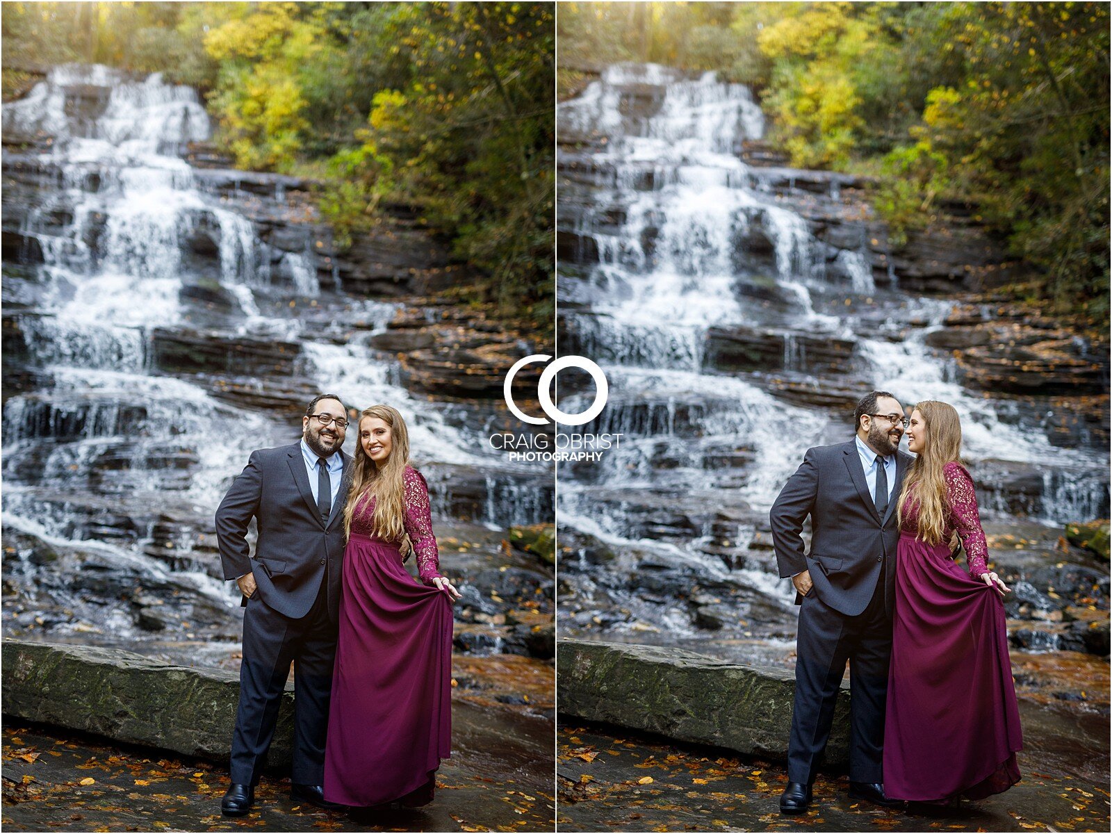 Waterfall North Georgia Engagement Portraits Wedding_0017.jpg