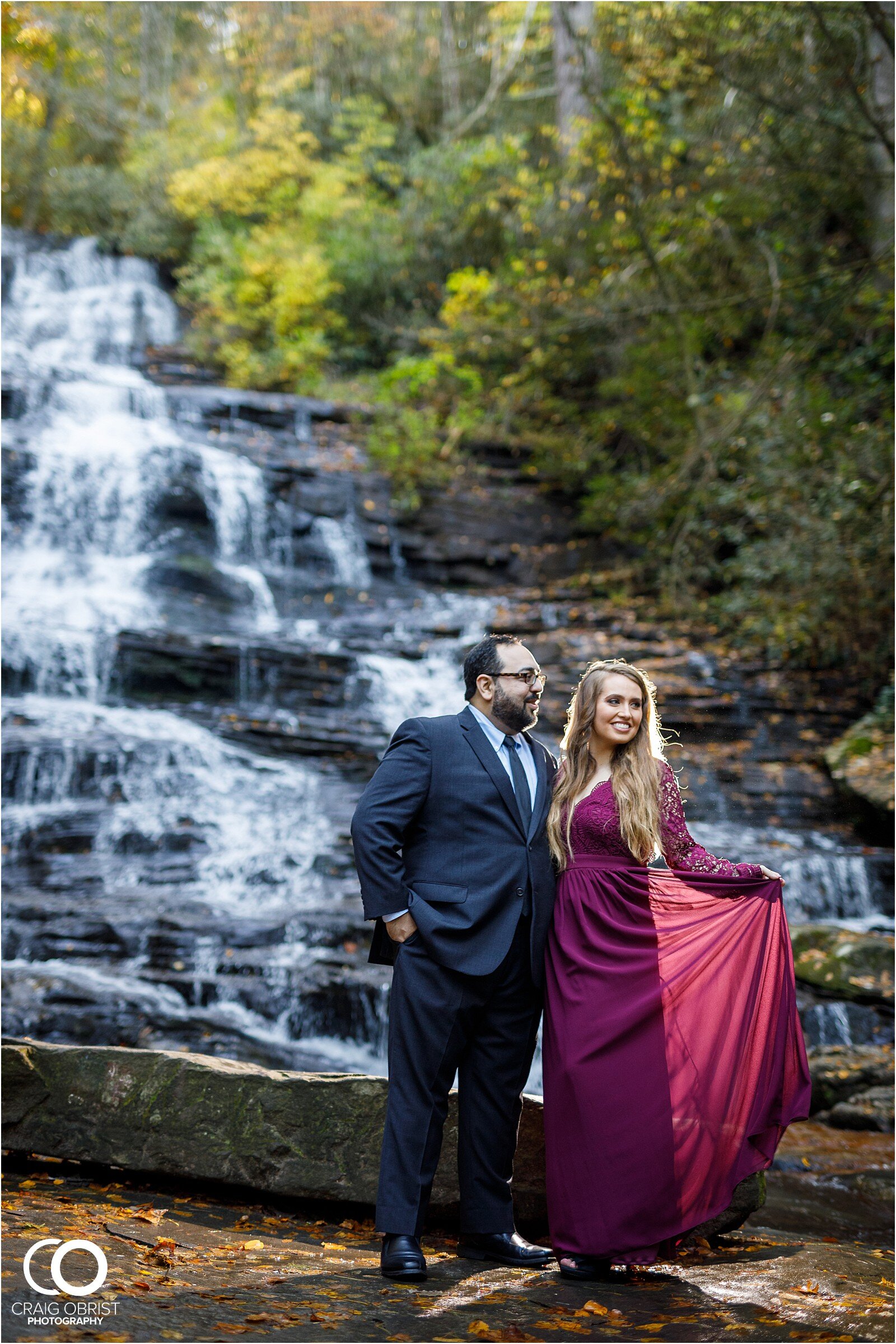 Waterfall North Georgia Engagement Portraits Wedding_0018.jpg