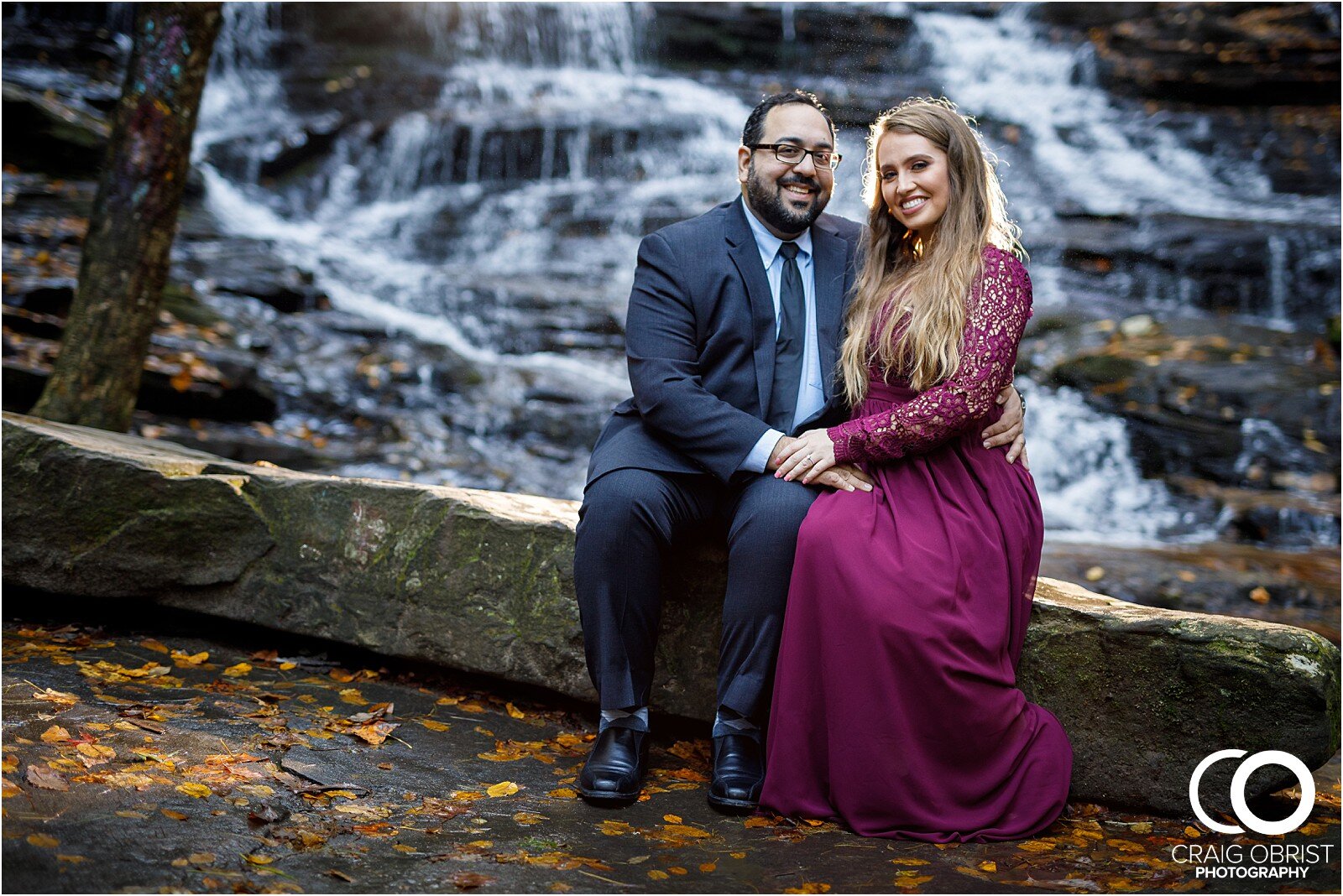 Waterfall North Georgia Engagement Portraits Wedding_0020.jpg