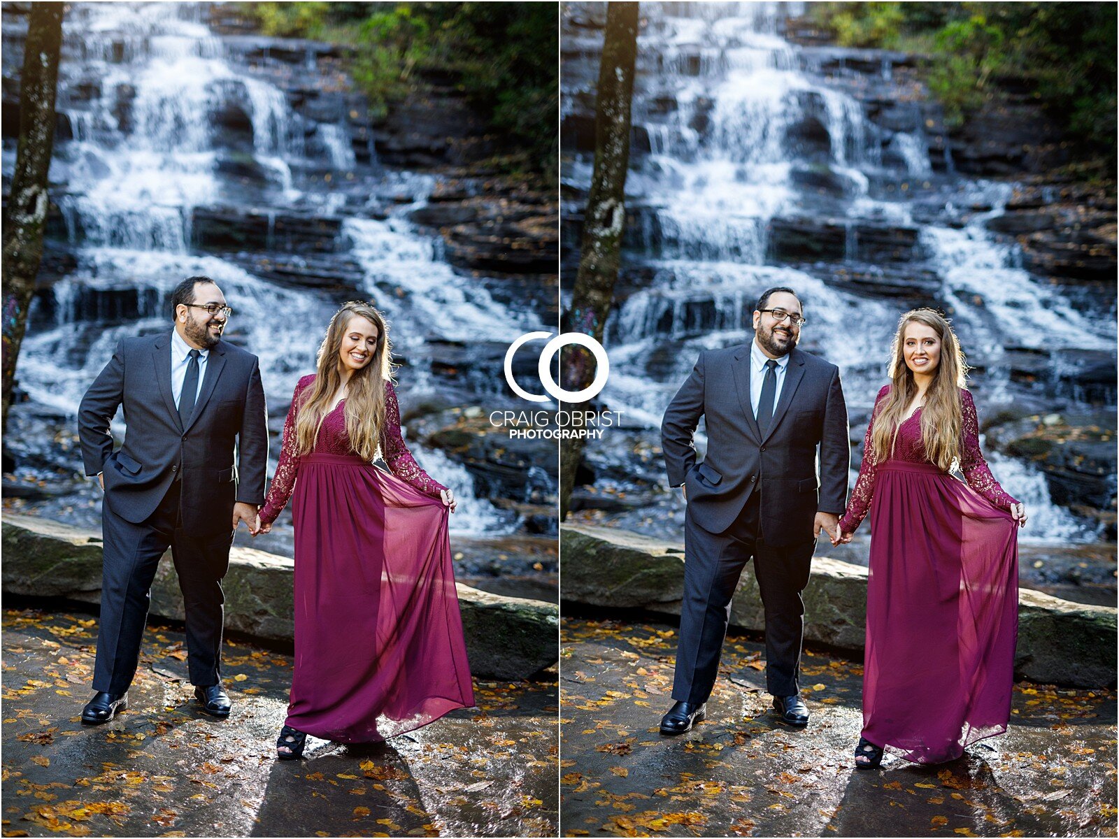 Waterfall North Georgia Engagement Portraits Wedding_0021.jpg