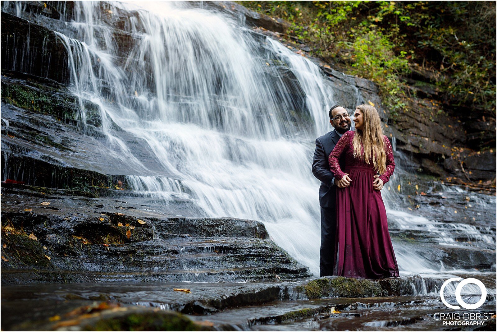 Waterfall North Georgia Engagement Portraits Wedding_0030.jpg