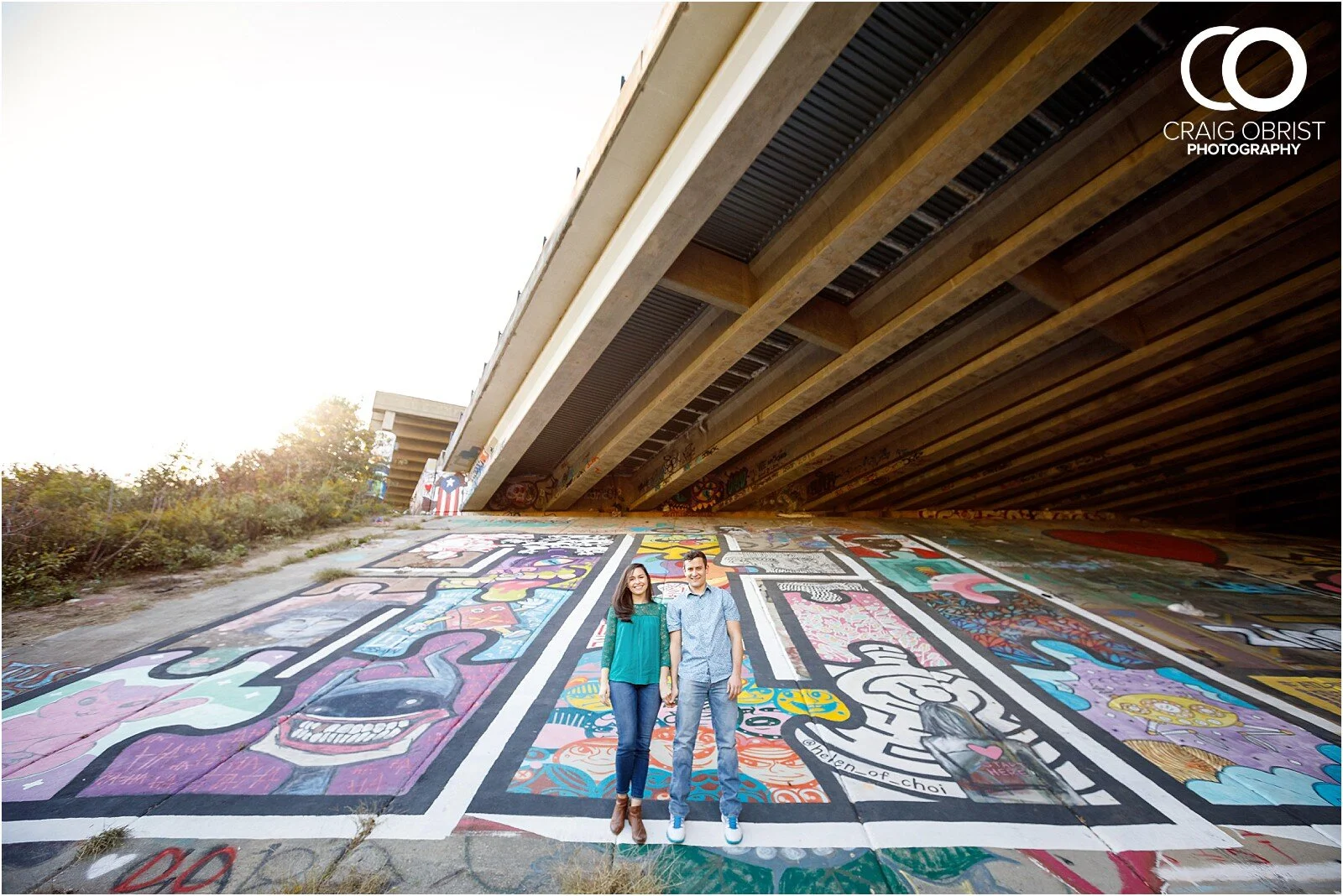 Atlanta Beltline Murals Graffiti Piedmont Park Engagement Portraits_0022.jpg