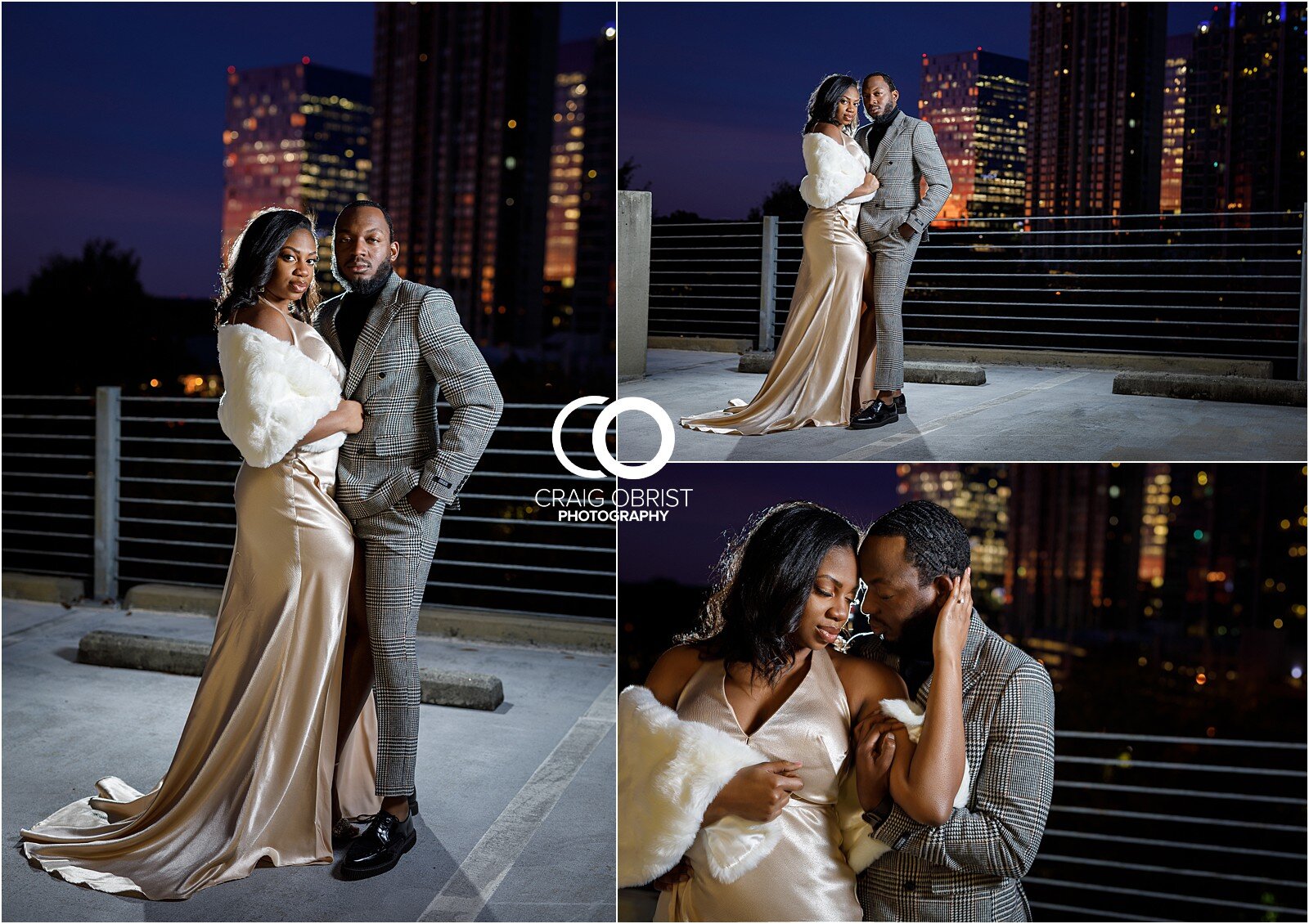 Luxury Engagement Portraits Audi TT Sunset City Skyline Atlanta Wedding_0036.jpg