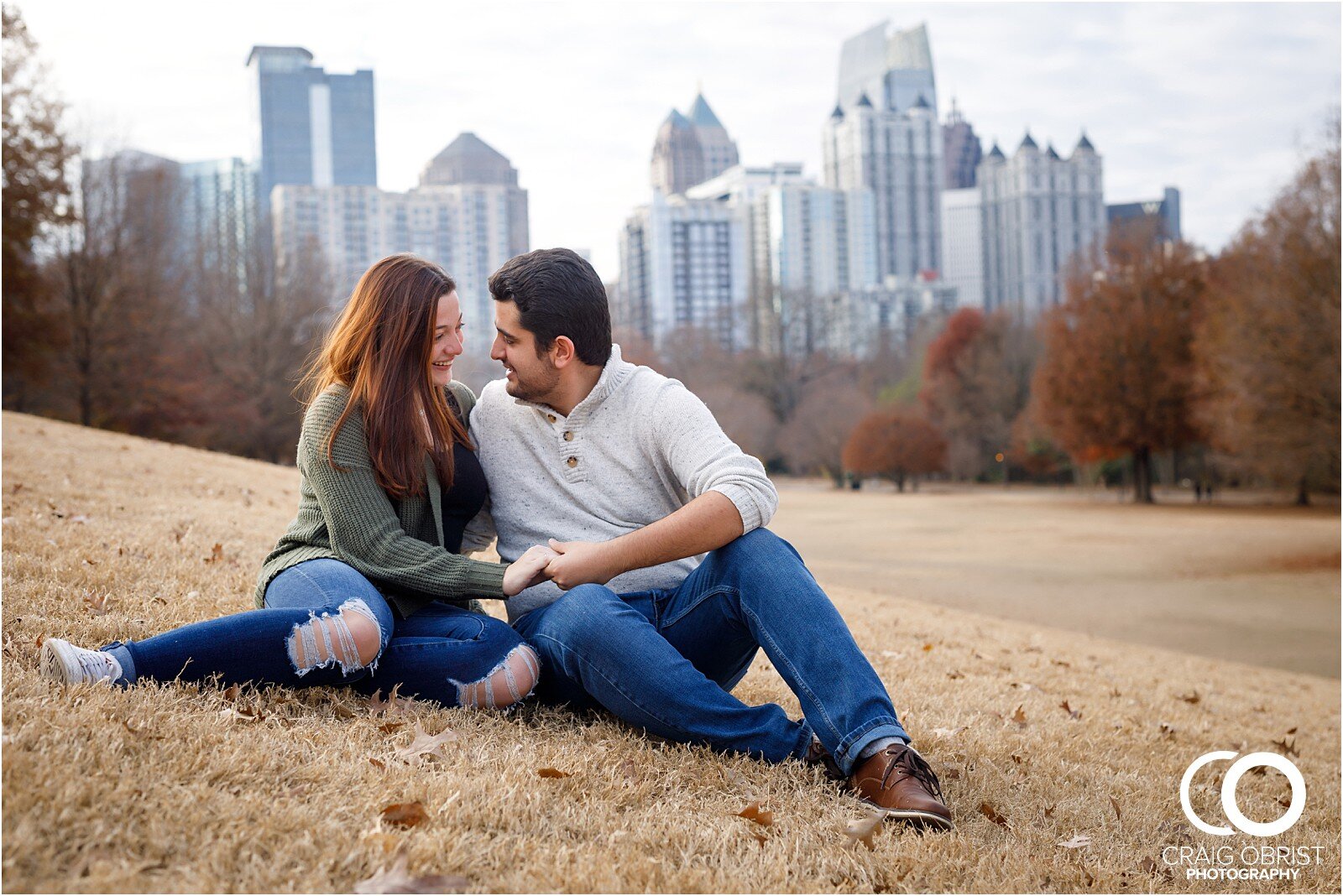 Surprise Piedmont Park Atlanta Skyline Engagement20.jpg