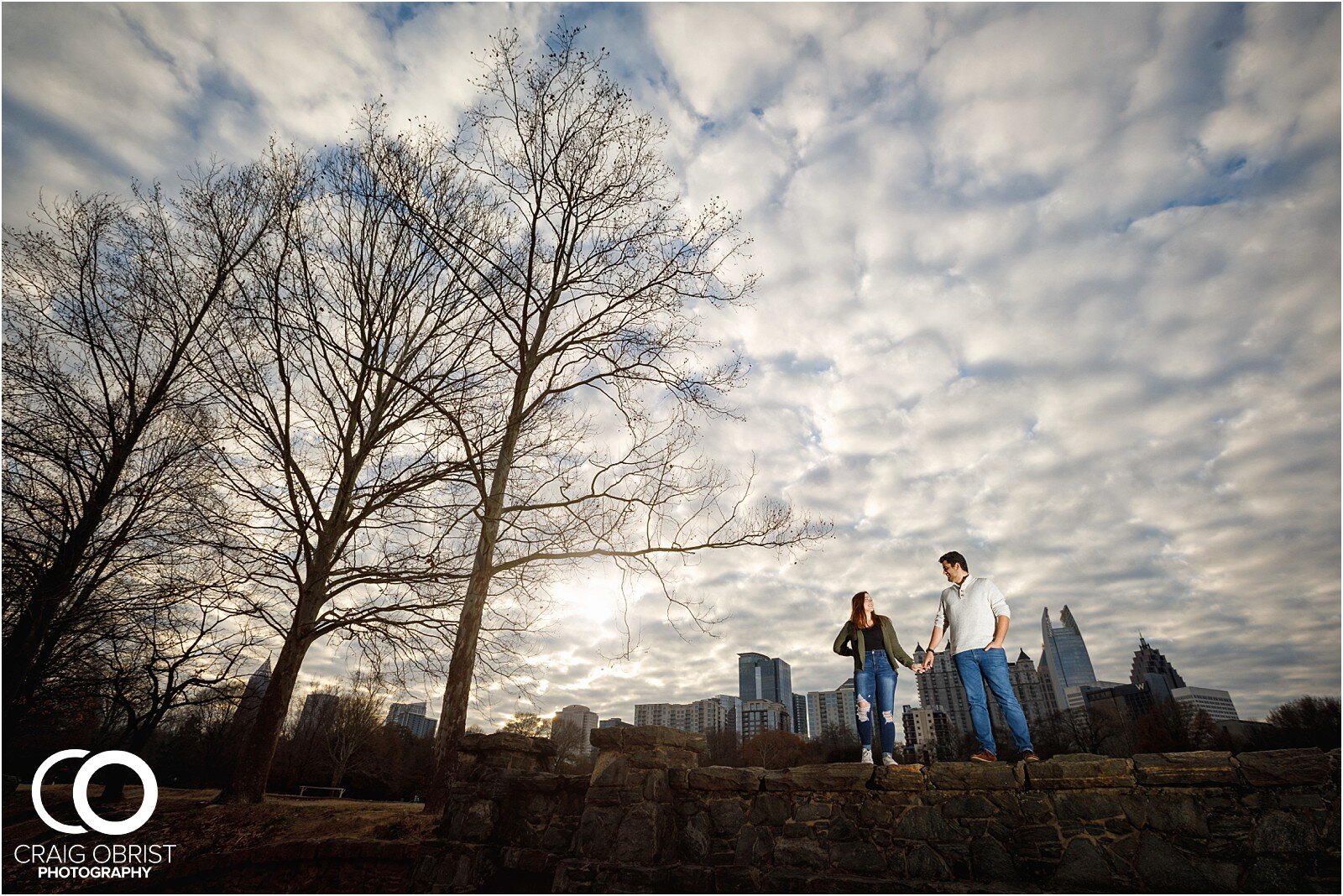 Surprise Piedmont Park Atlanta Skyline Engagement42.jpg