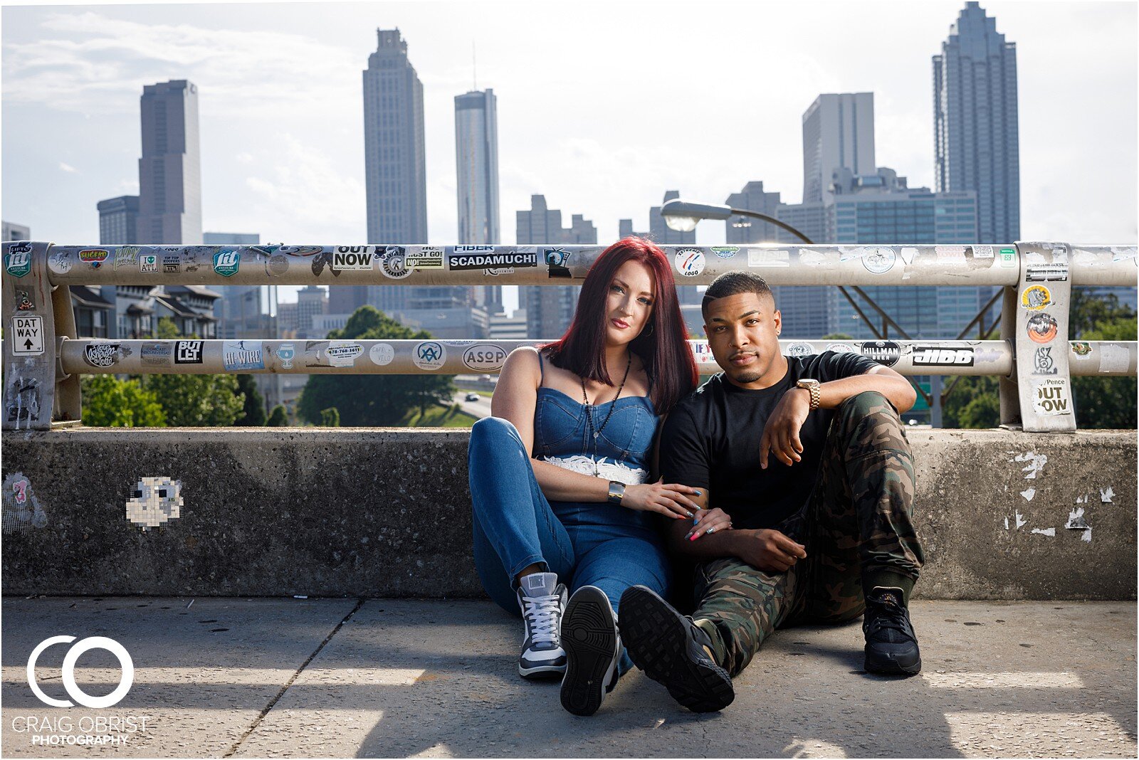 Jackson St Bridge Outcast Mural Atlanta Skyline Portraits Engagement_0005.jpg