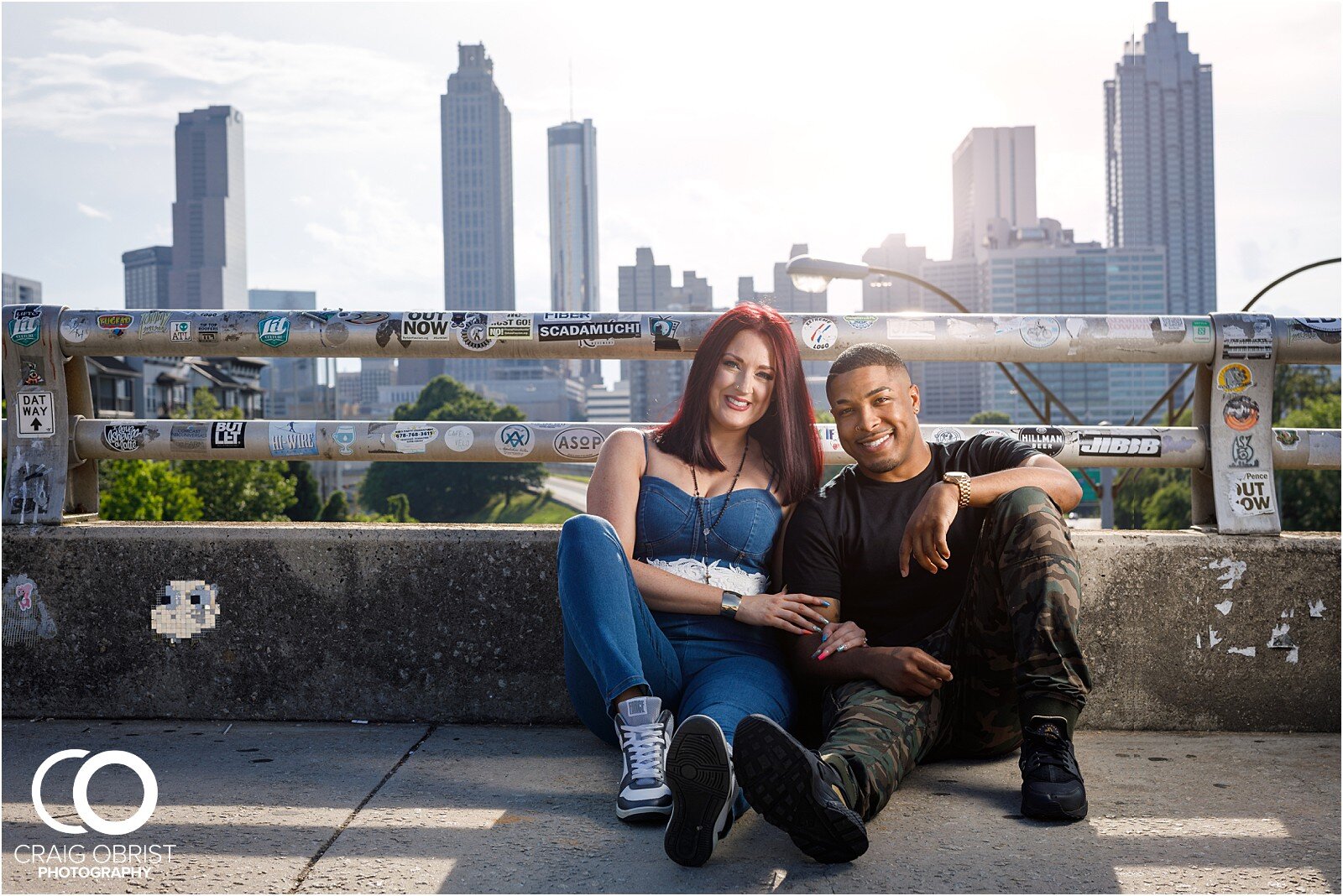 Jackson St Bridge Outcast Mural Atlanta Skyline Portraits Engagement_0006.jpg