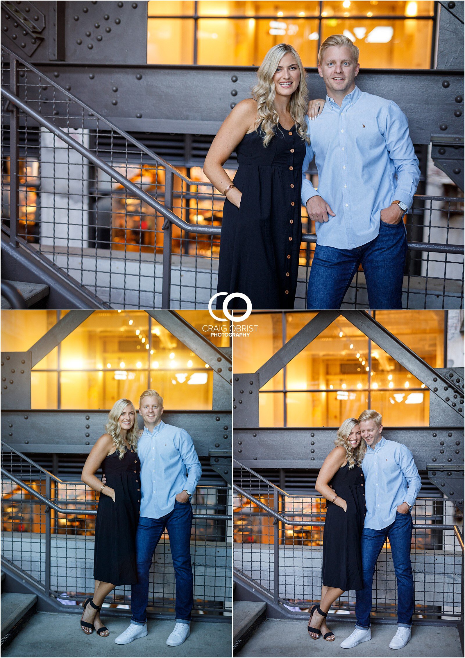 Cator Woolford Ponce city market rooftop sunset engagement portraits atlanta_0027.jpg