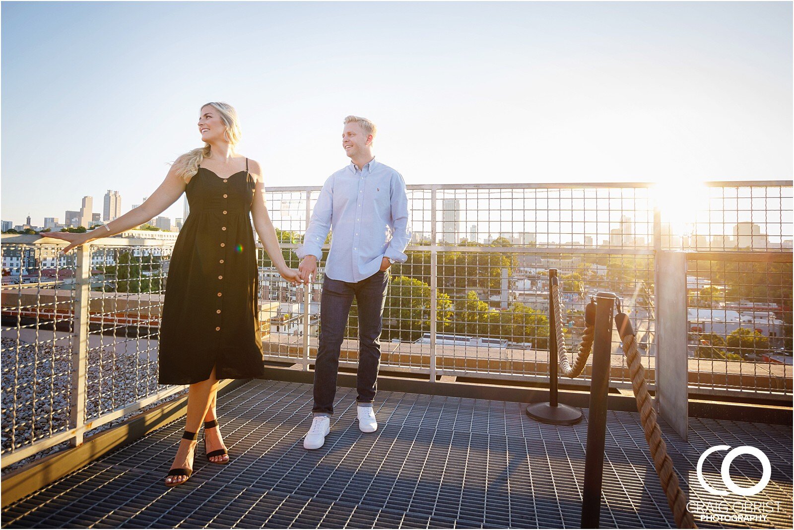 Cator Woolford Ponce city market rooftop sunset engagement portraits atlanta_0041.jpg