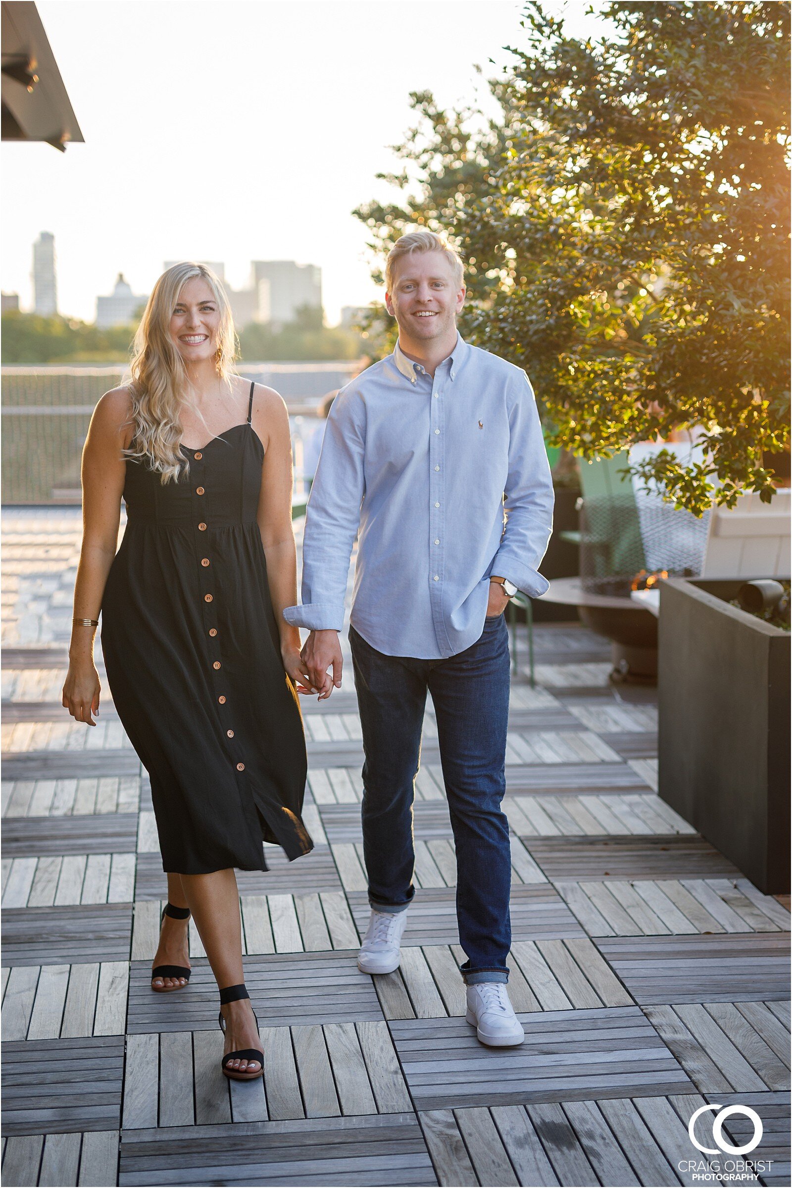 Cator Woolford Ponce city market rooftop sunset engagement portraits atlanta_0050.jpg