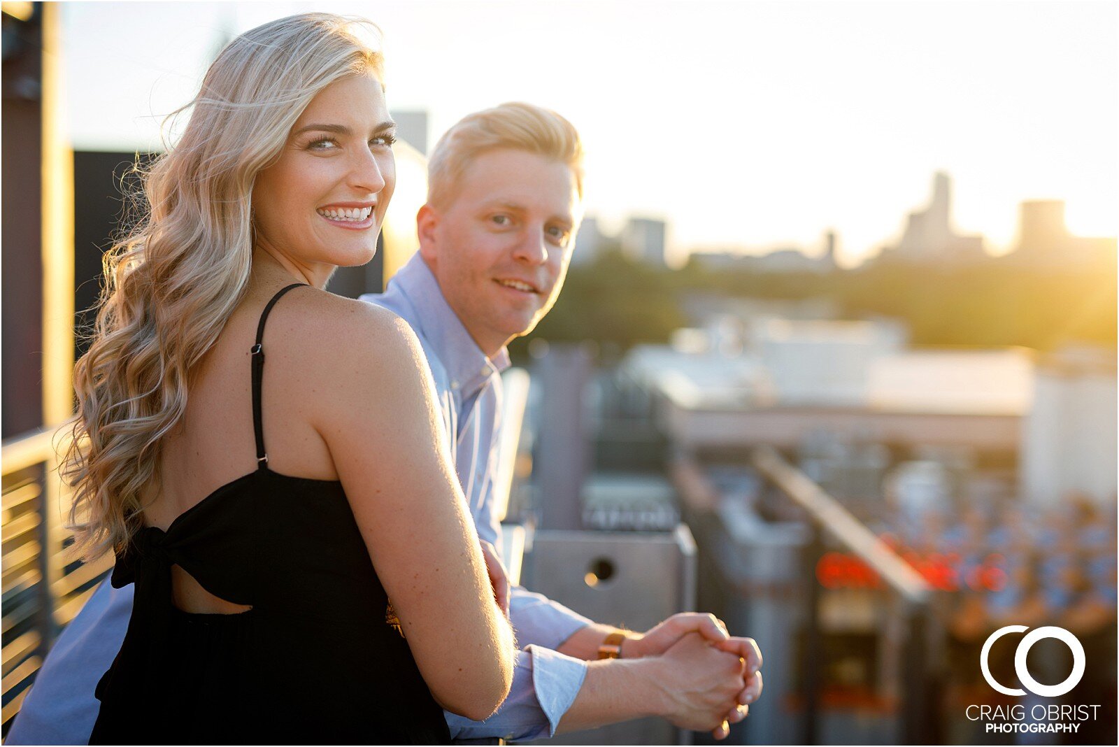 Cator Woolford Ponce city market rooftop sunset engagement portraits atlanta_0053.jpg
