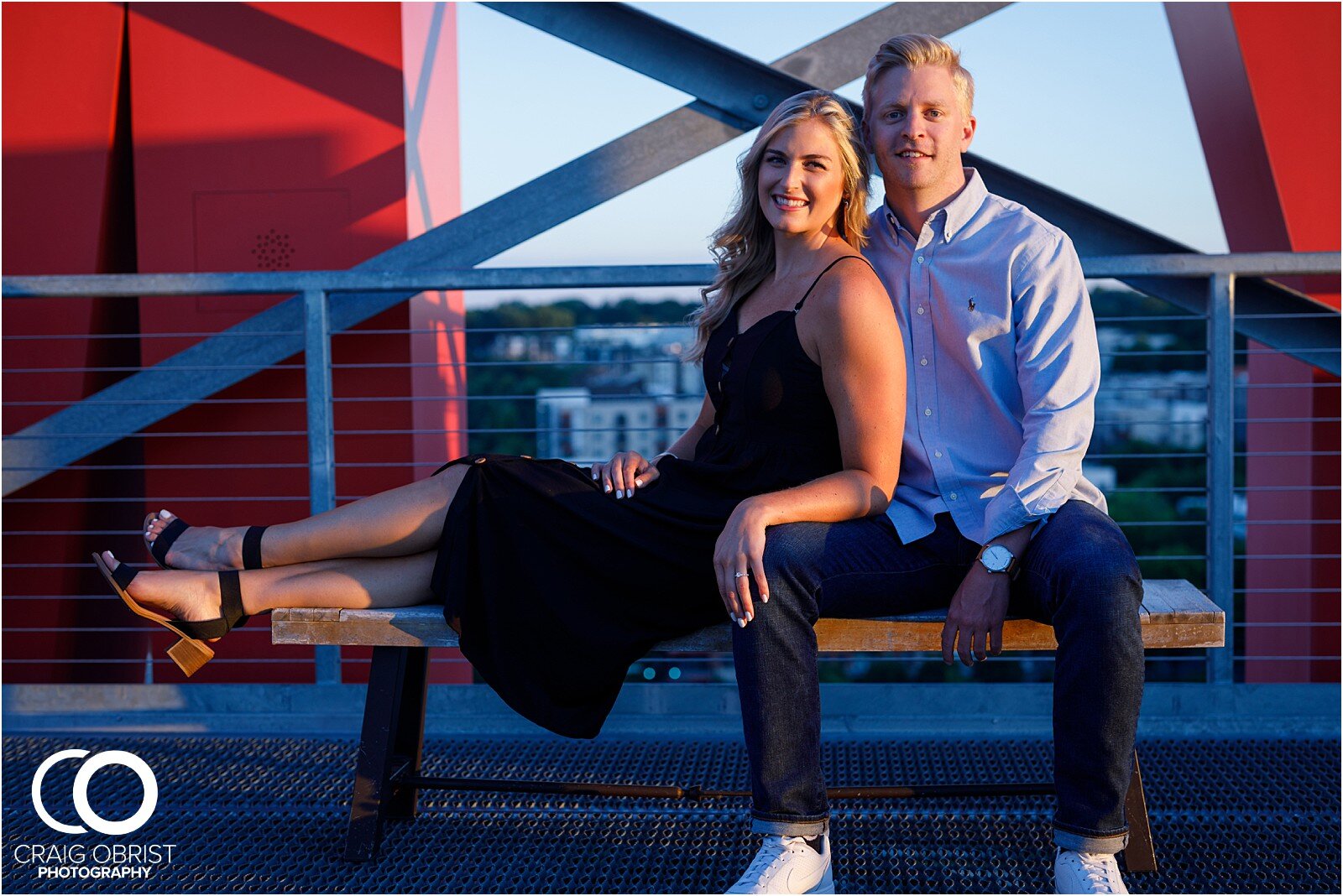 Cator Woolford Ponce city market rooftop sunset engagement portraits atlanta_0055.jpg