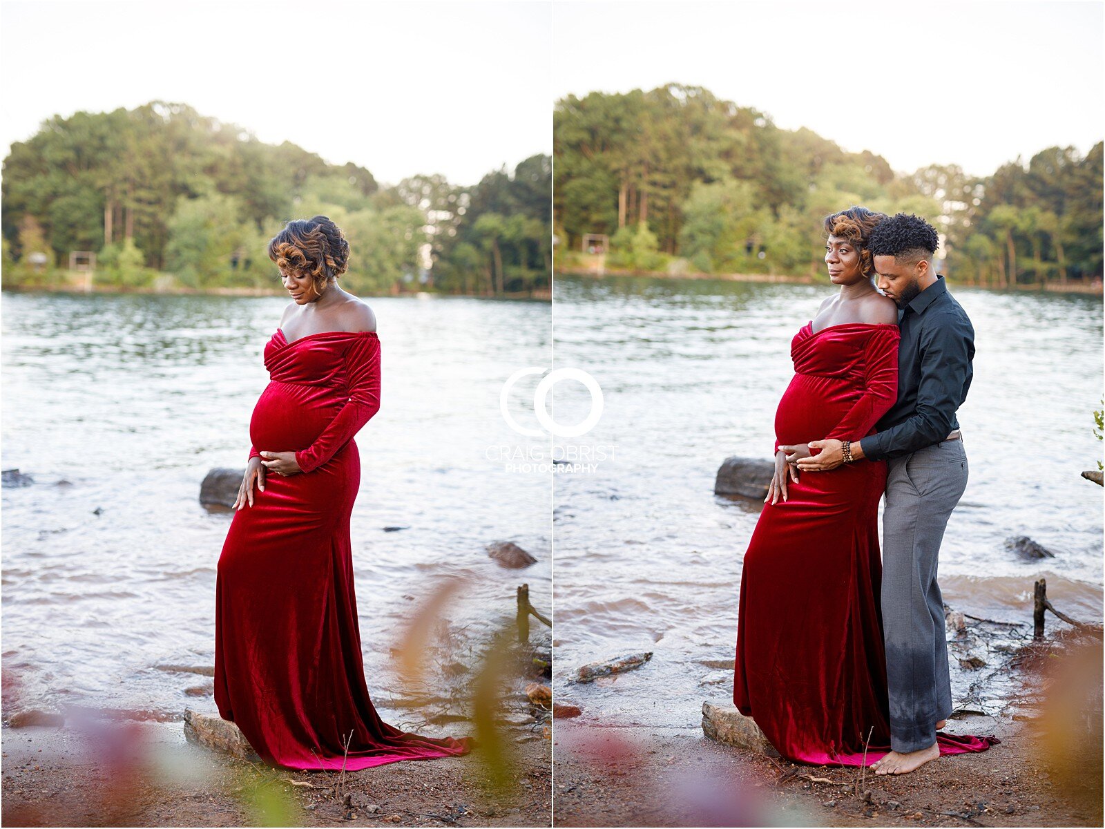 Lake Lanier Water Fire Maternity Portraits Georgia_0015.jpg