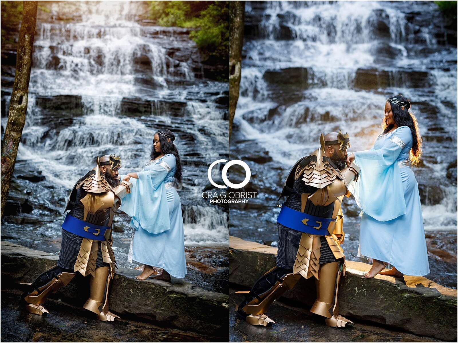 Lord of the rings engagement portraits Georgia Waterfall Fire_0011.jpg