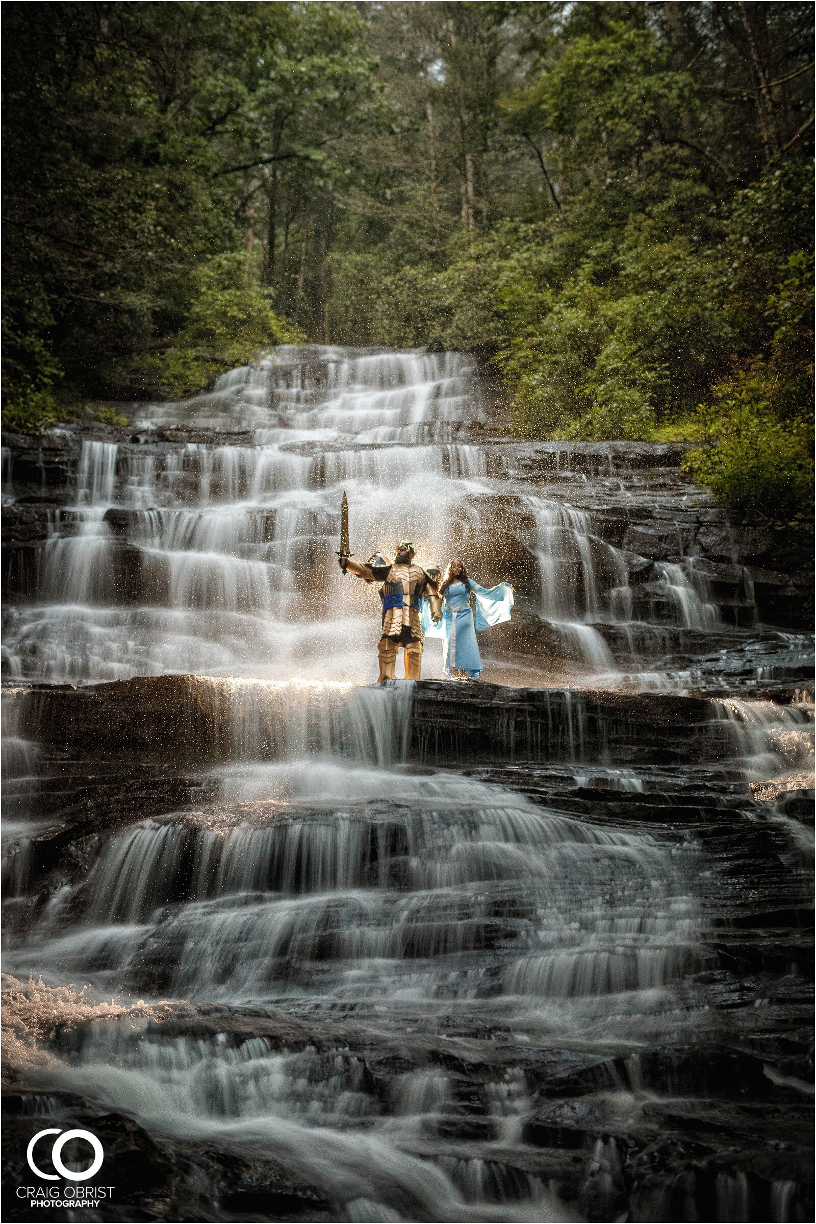 Lord of the rings engagement portraits Georgia Waterfall Fire_0015.jpg