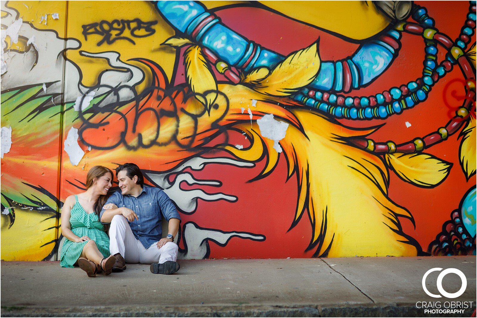 Old Fourth Ward Park Jackson Street Bridge Atlanta Skyline Engagement Portraits_0019.jpg