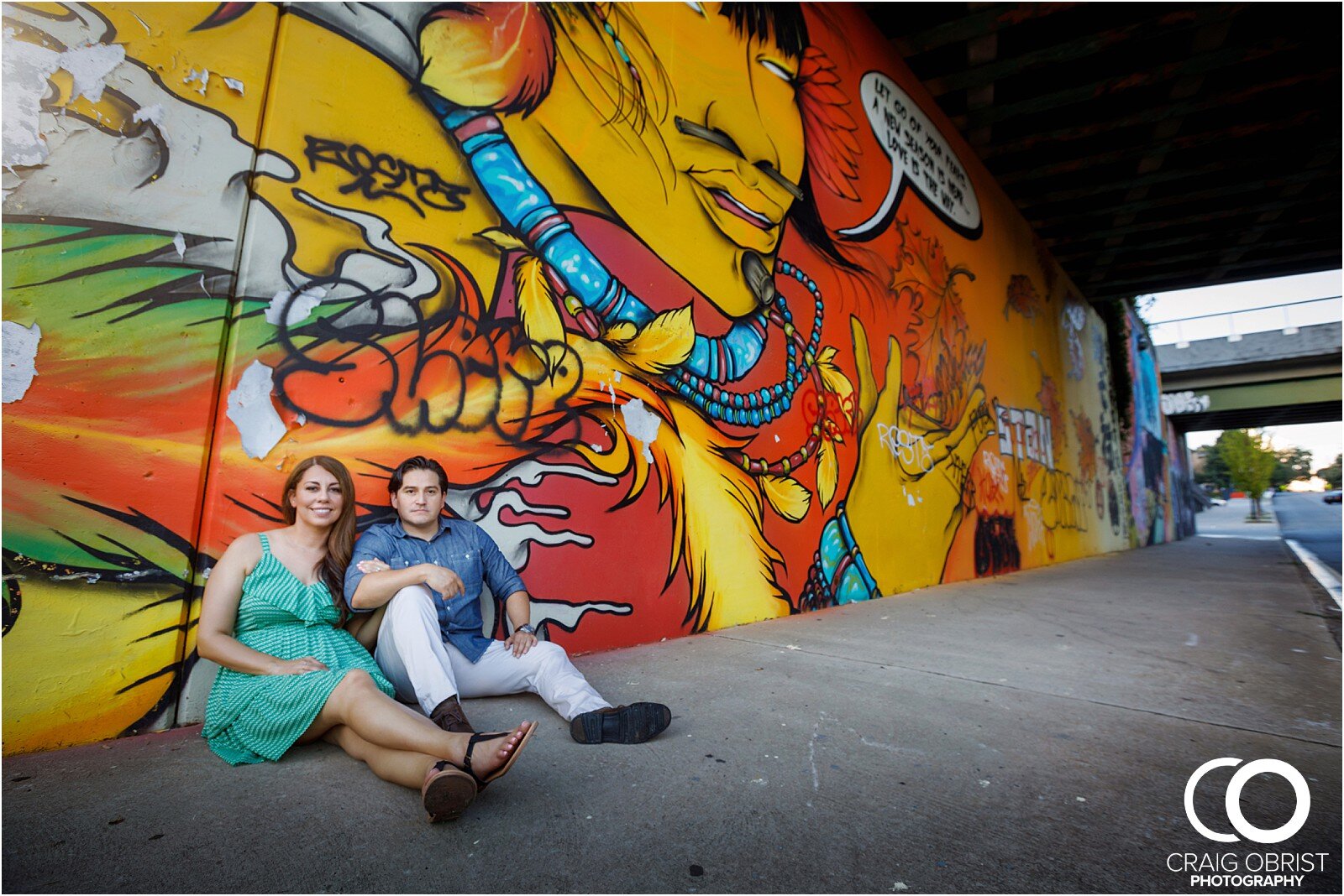 Old Fourth Ward Park Jackson Street Bridge Atlanta Skyline Engagement Portraits_0020.jpg