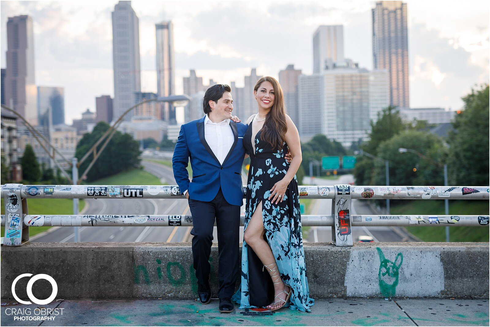 Old Fourth Ward Park Jackson Street Bridge Atlanta Skyline Engagement Portraits_0022.jpg