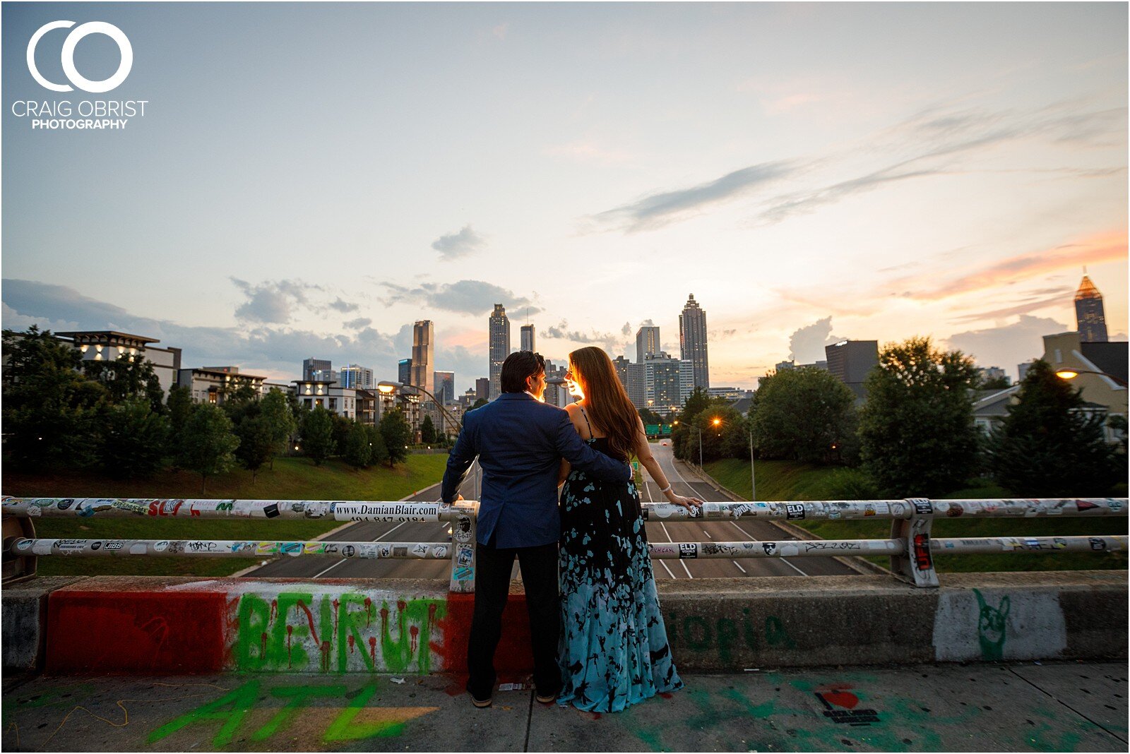 Old Fourth Ward Park Jackson Street Bridge Atlanta Skyline Engagement Portraits_0038.jpg