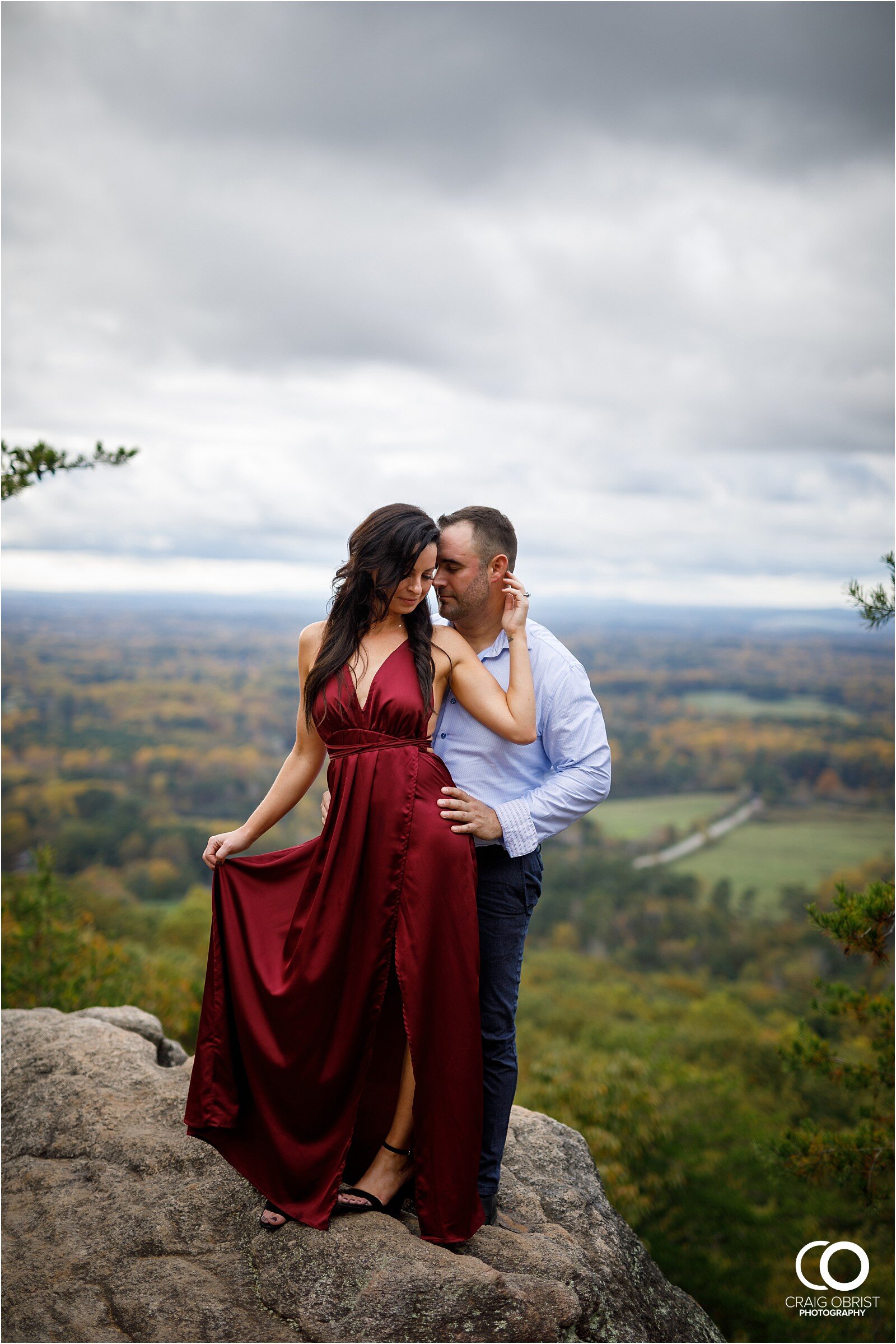 Sawnee Mountain Georgia Sunset Avalon Engagement Portraits_0009.jpg