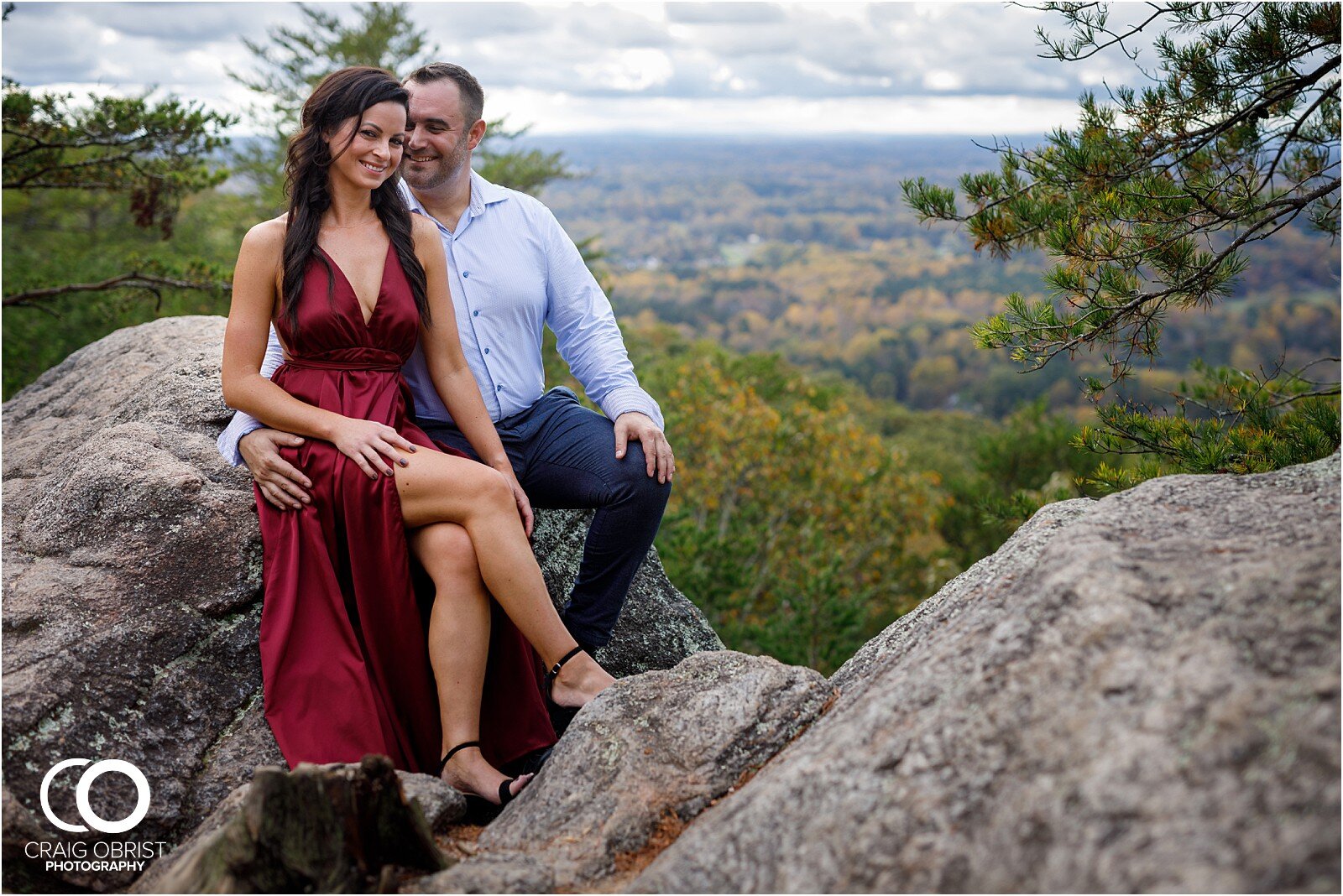 Sawnee Mountain Georgia Sunset Avalon Engagement Portraits_0011.jpg