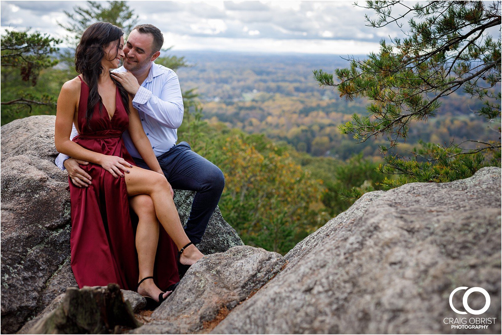 Sawnee Mountain Georgia Sunset Avalon Engagement Portraits_0012.jpg