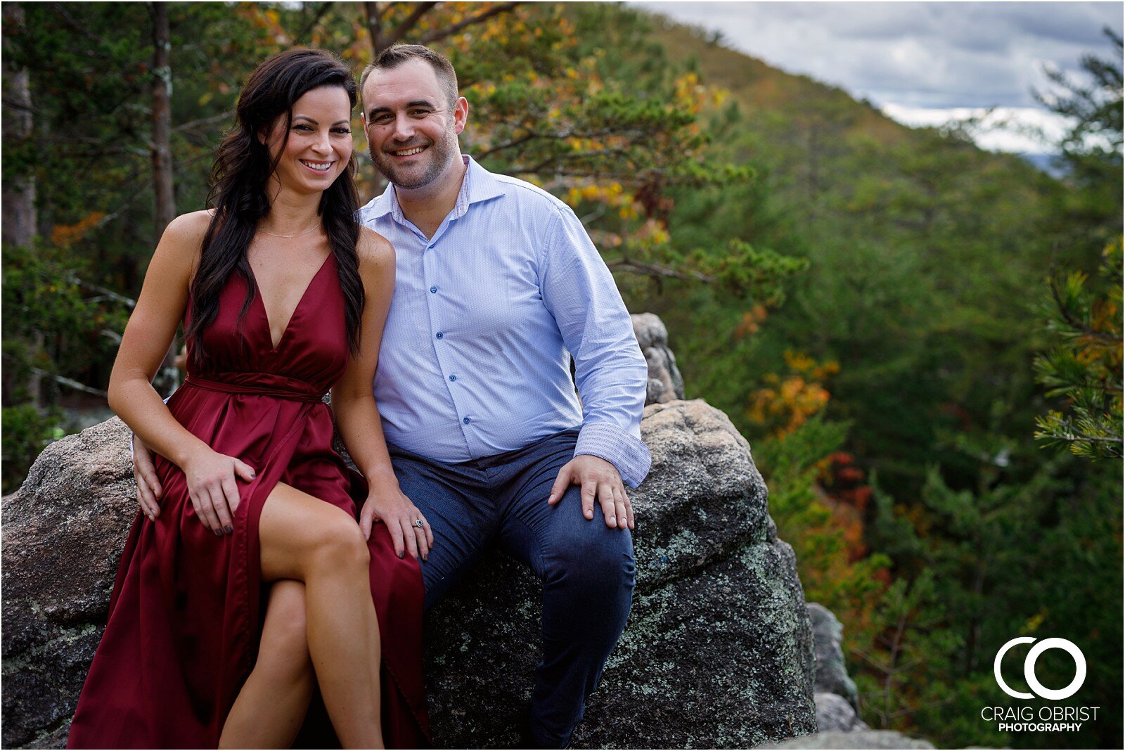 Sawnee Mountain Georgia Sunset Avalon Engagement Portraits_0013.jpg