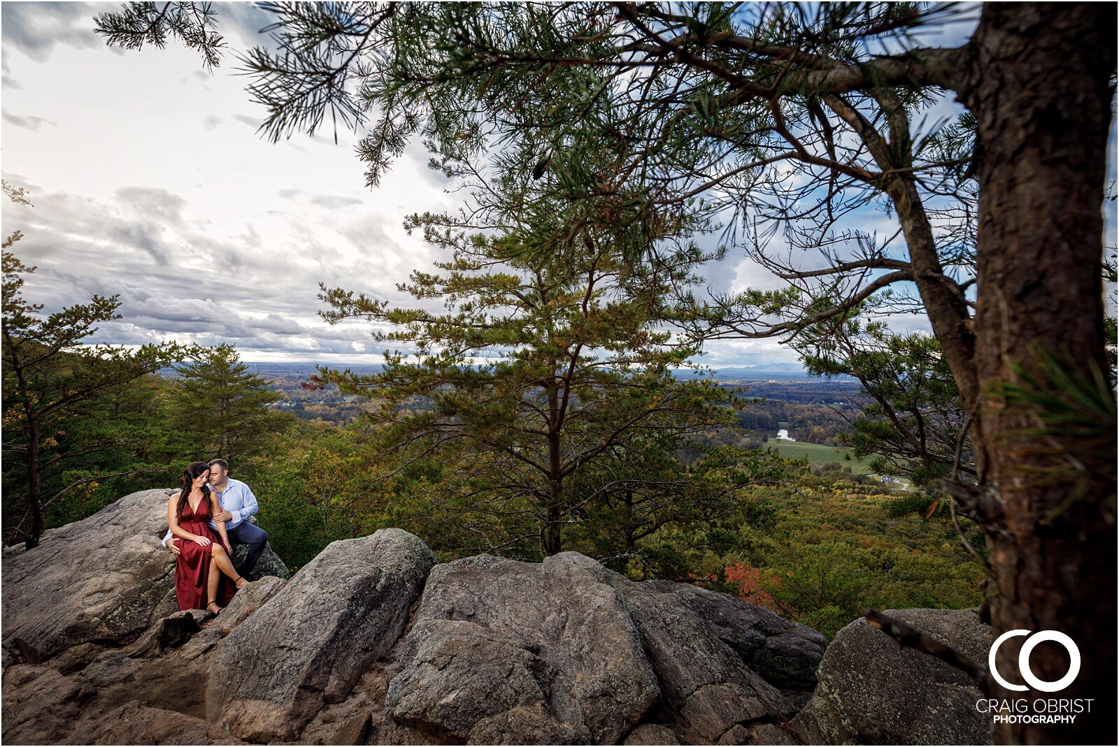 Sawnee Mountain Georgia Sunset Avalon Engagement Portraits_0016.jpg