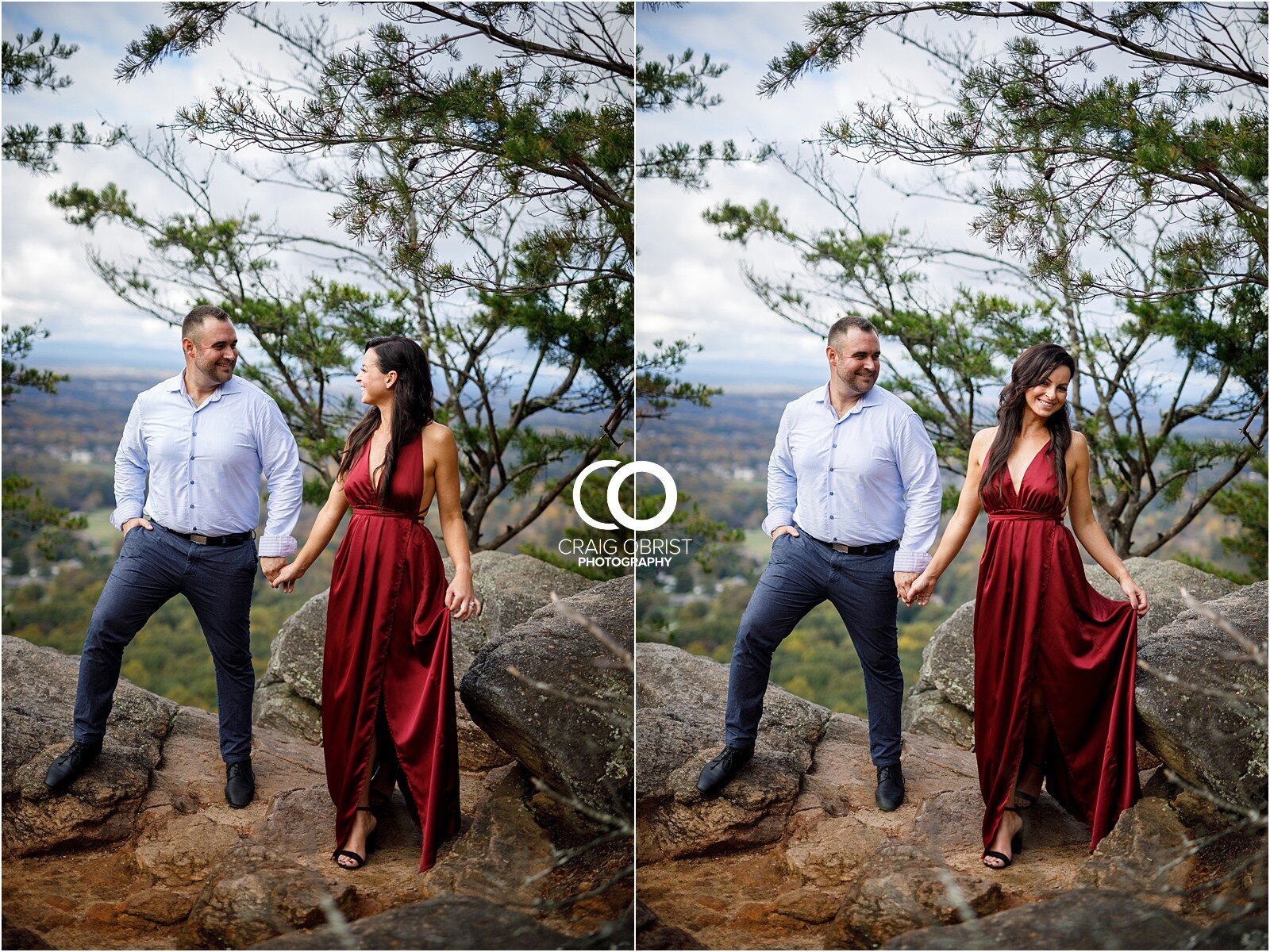 Sawnee Mountain Georgia Sunset Avalon Engagement Portraits_0017.jpg