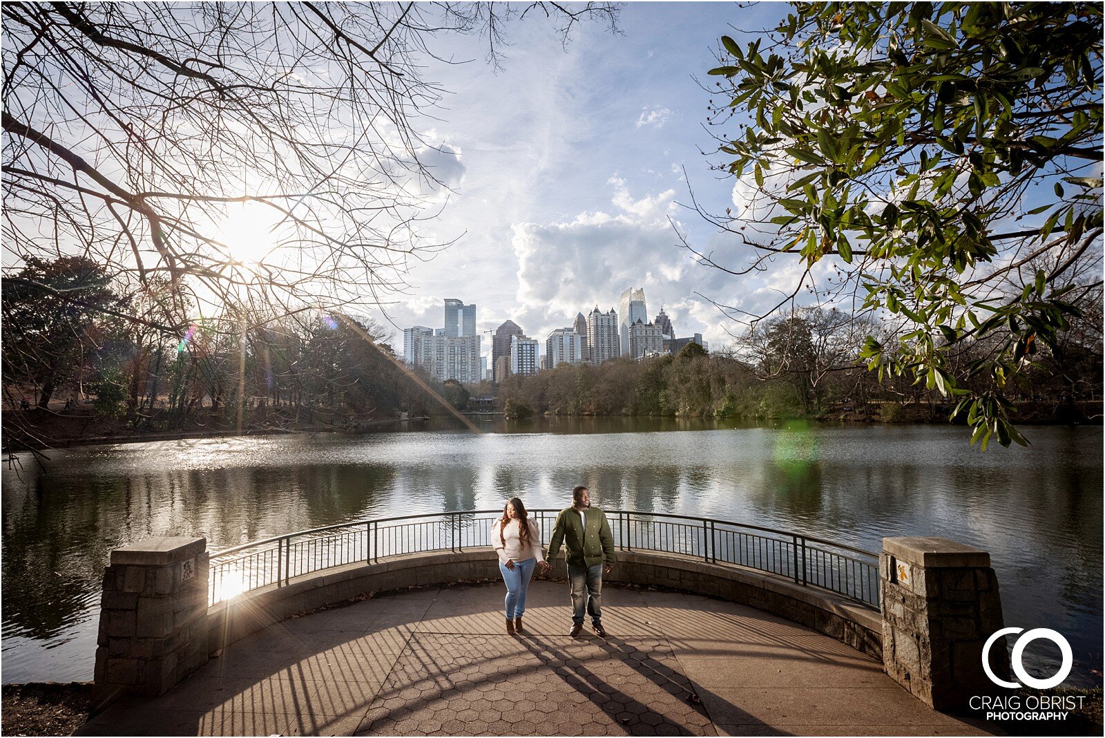Piedmont Park Atlanta Skyline engagement portraits_0004.jpg