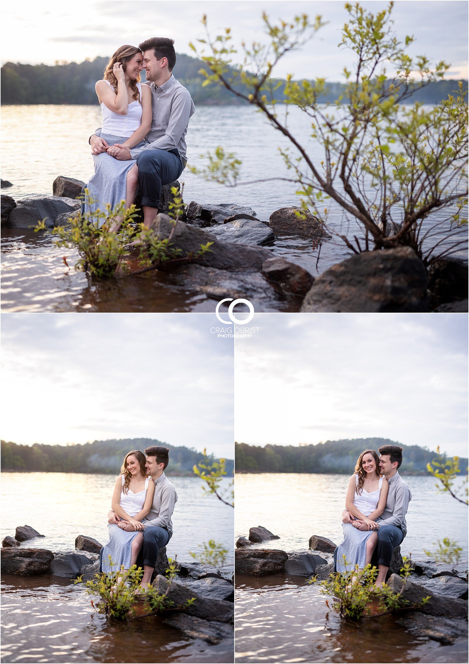 Lake Lanier Engagement Portraits Sunset Georgia_0036.jpg